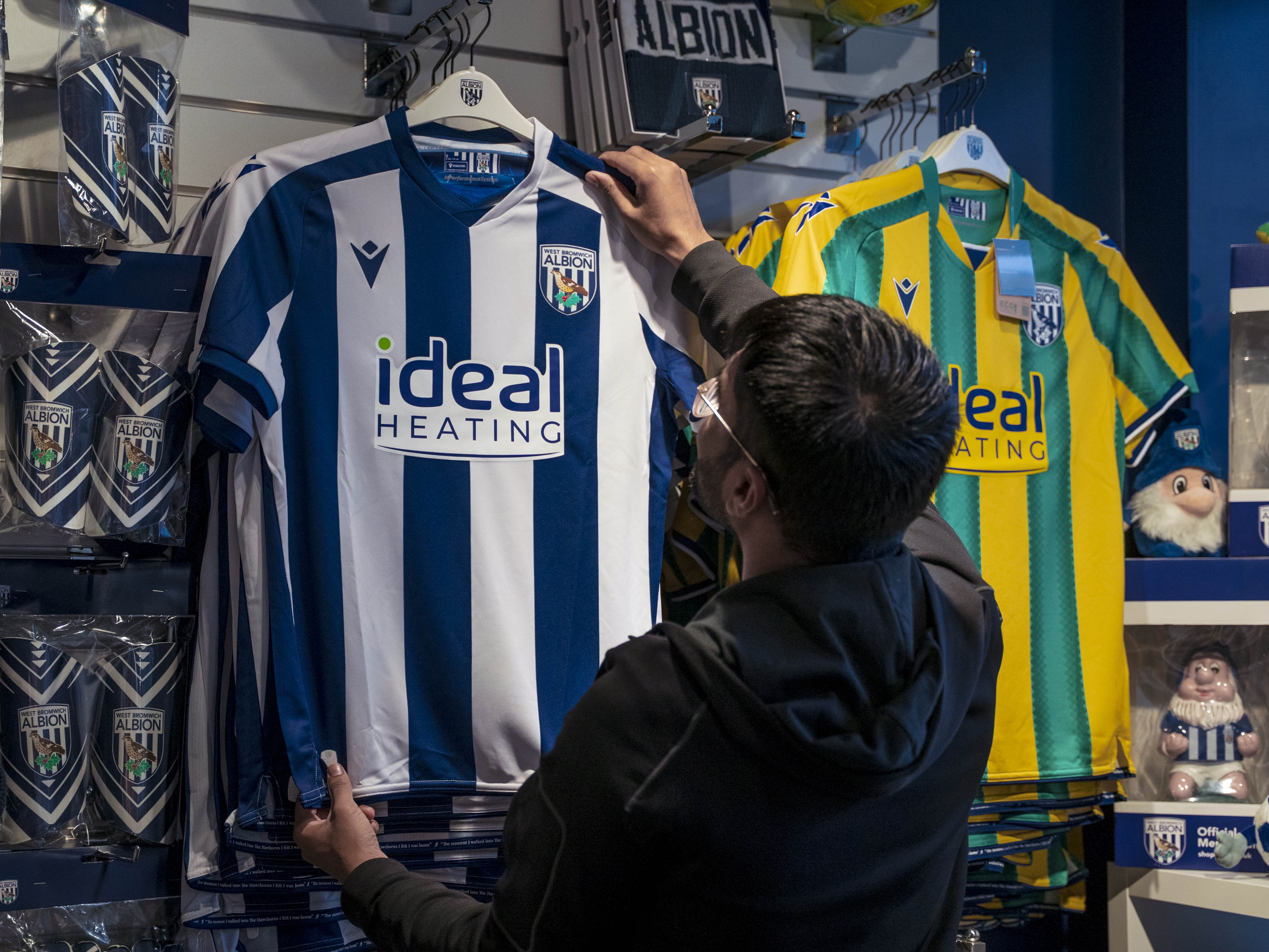 A general photo of the Albion Alcove club shop in West Bromwich