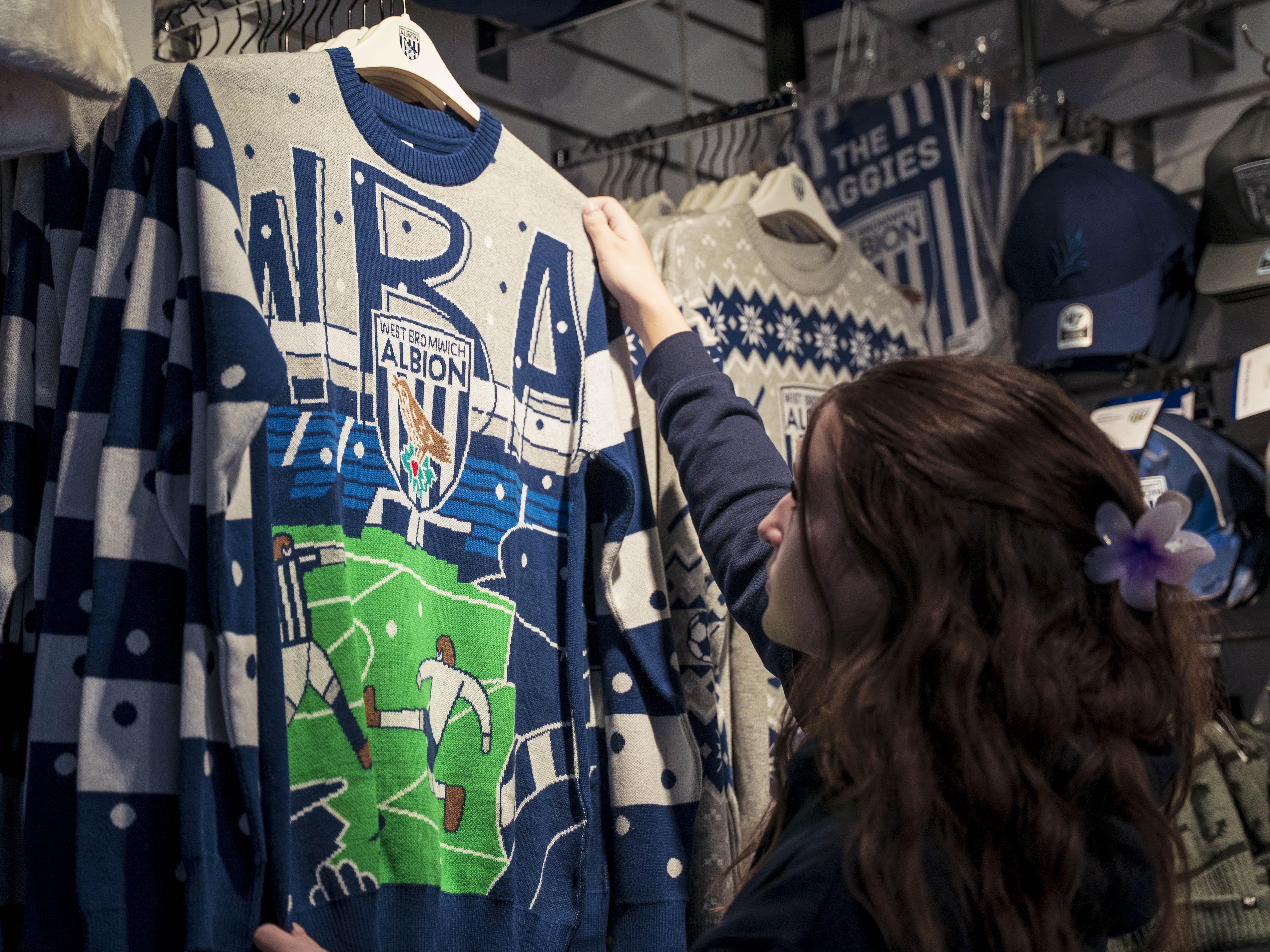 A general photo of the Albion Alcove club shop in West Bromwich