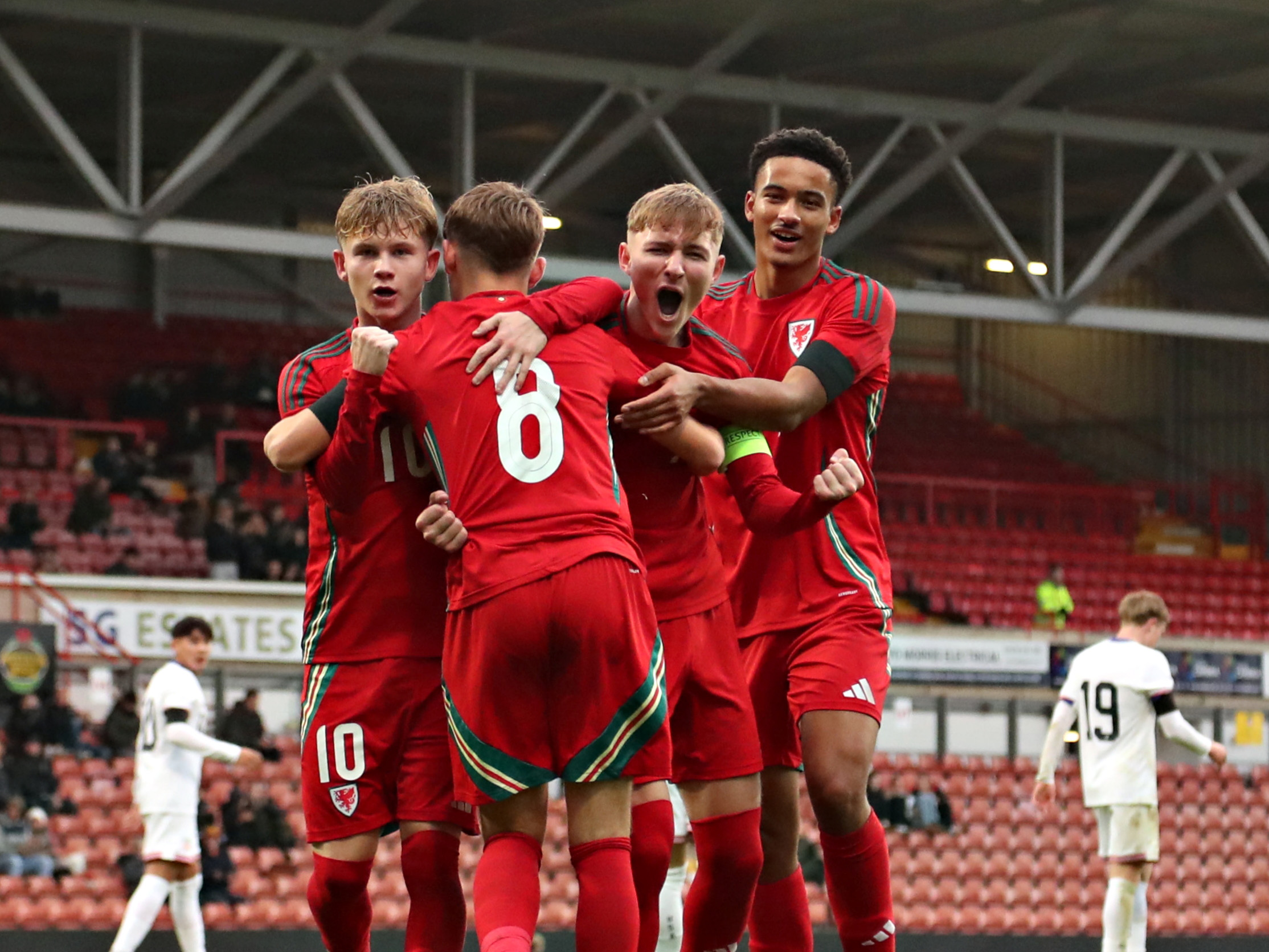 A photo of Albion youngster Ollie Bostock representing Wales U19s