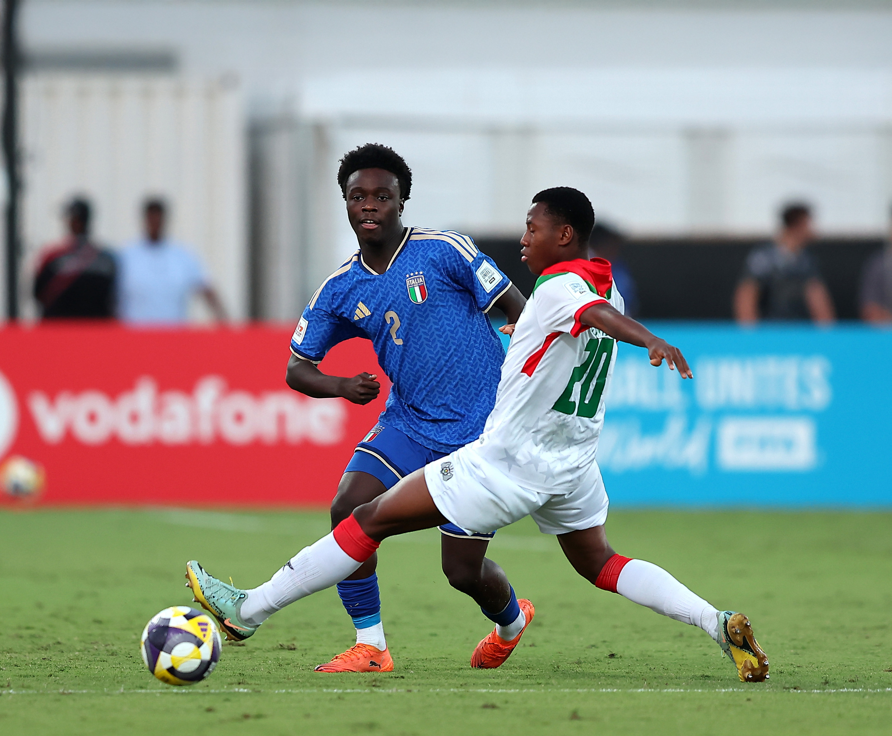 A photo of Dauda Iddrisa in action for Italy U17s