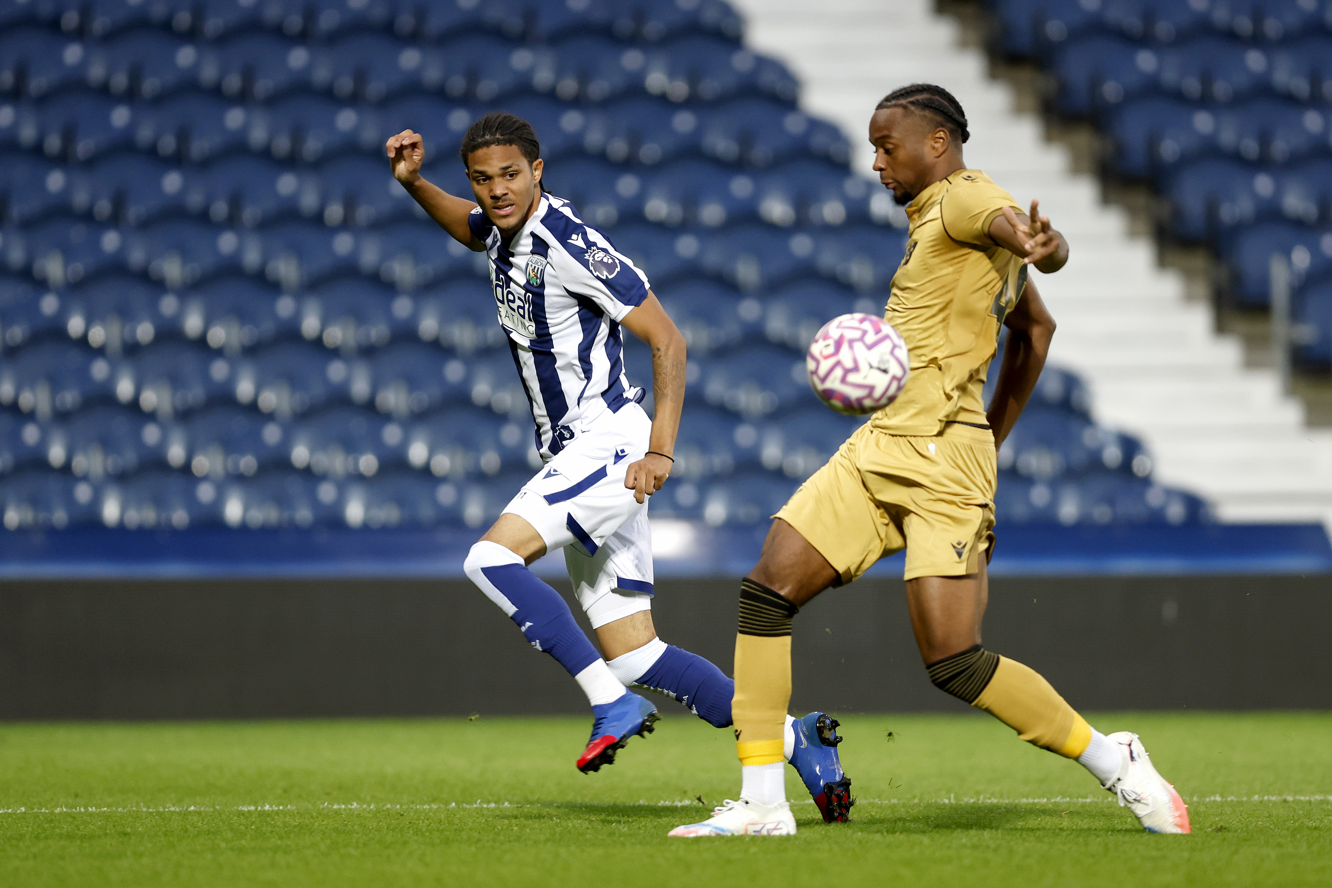 Miller McDonald in action against Crystal Palace.