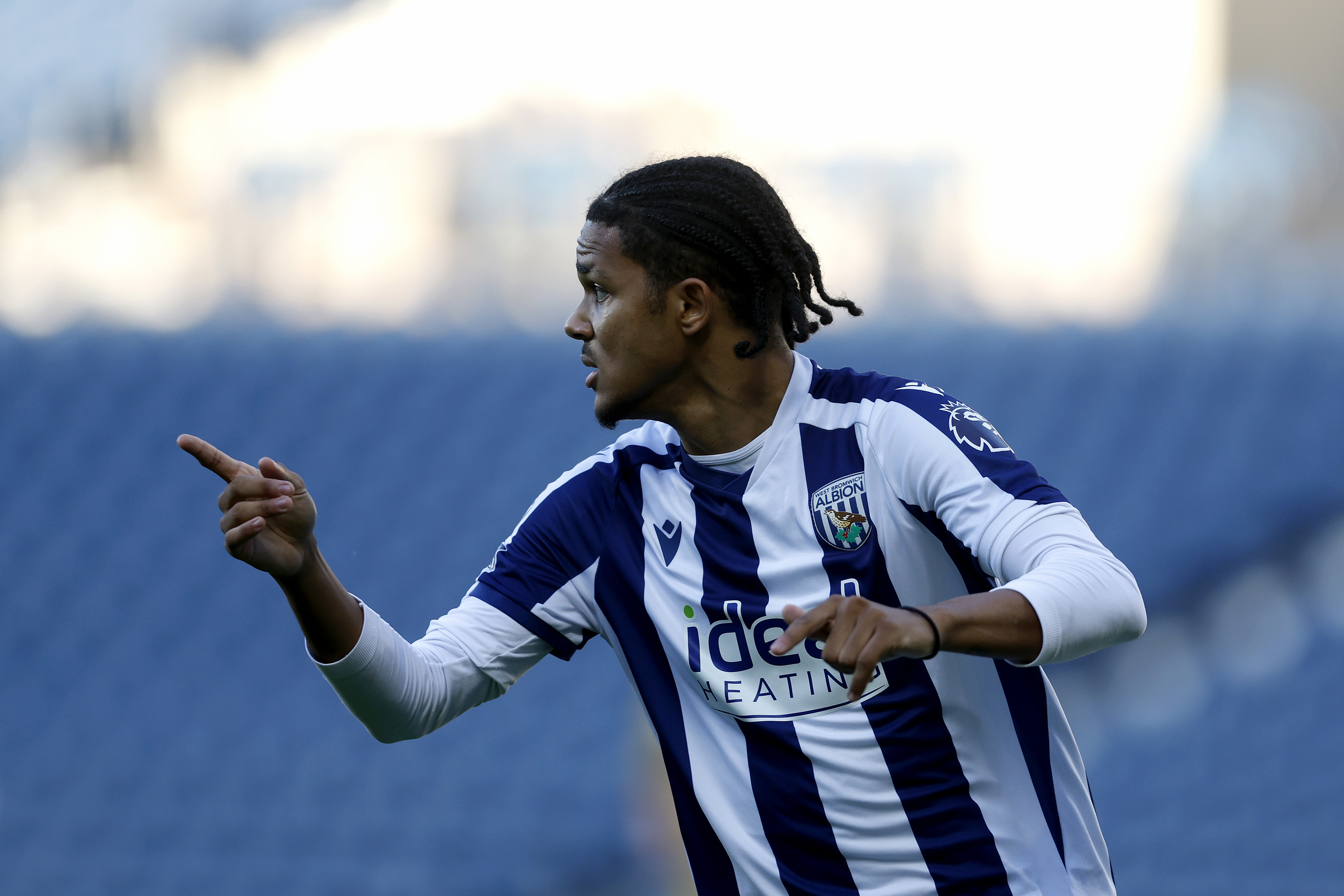 Miller McDonald in action against Crystal Palace.