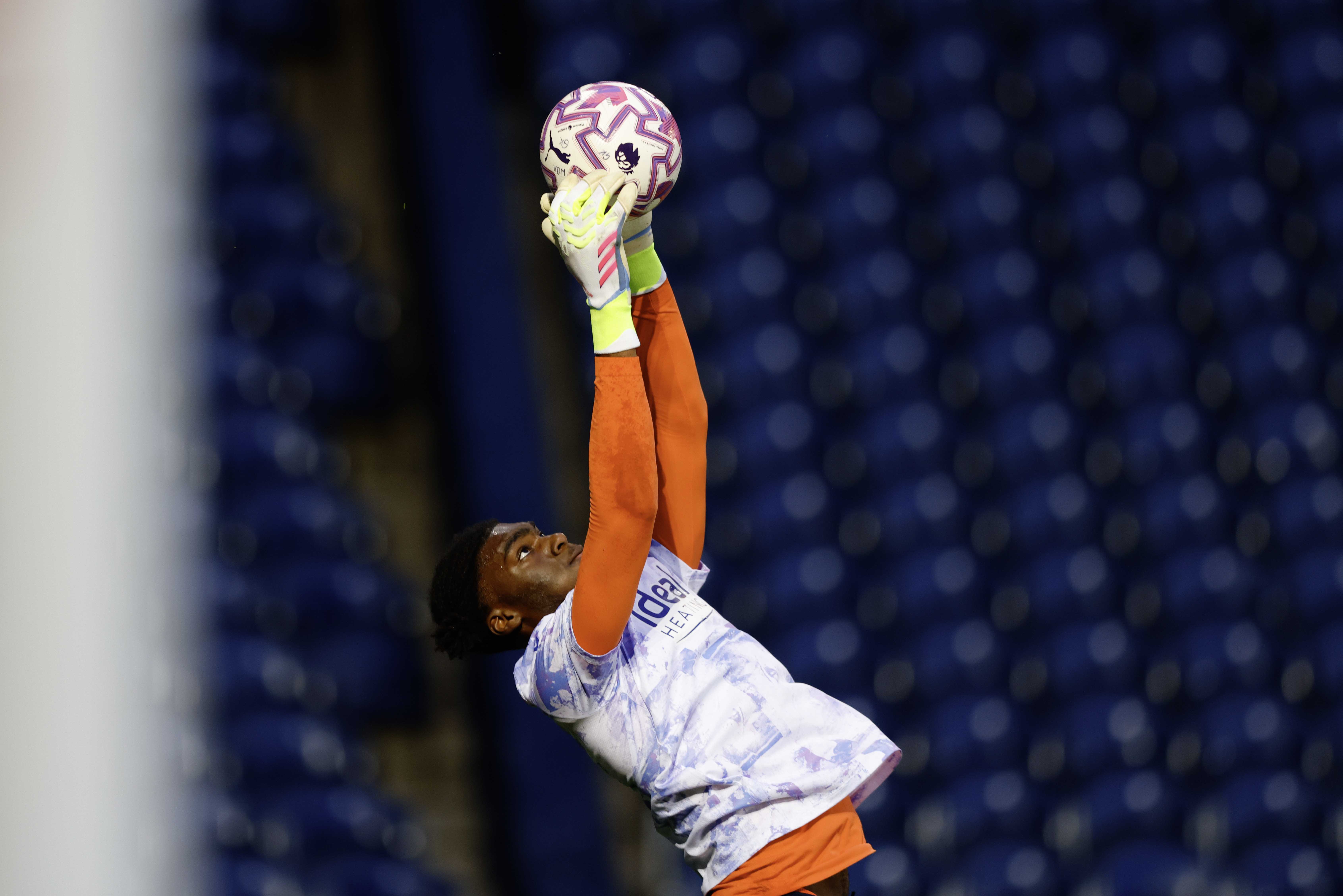 Brian Okonkwo in action for Albion's U21s.