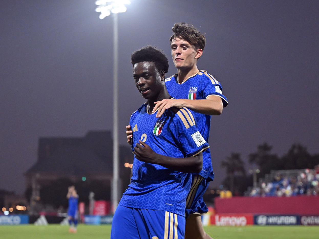 A photo of Albion youngster playing for Italy U17s