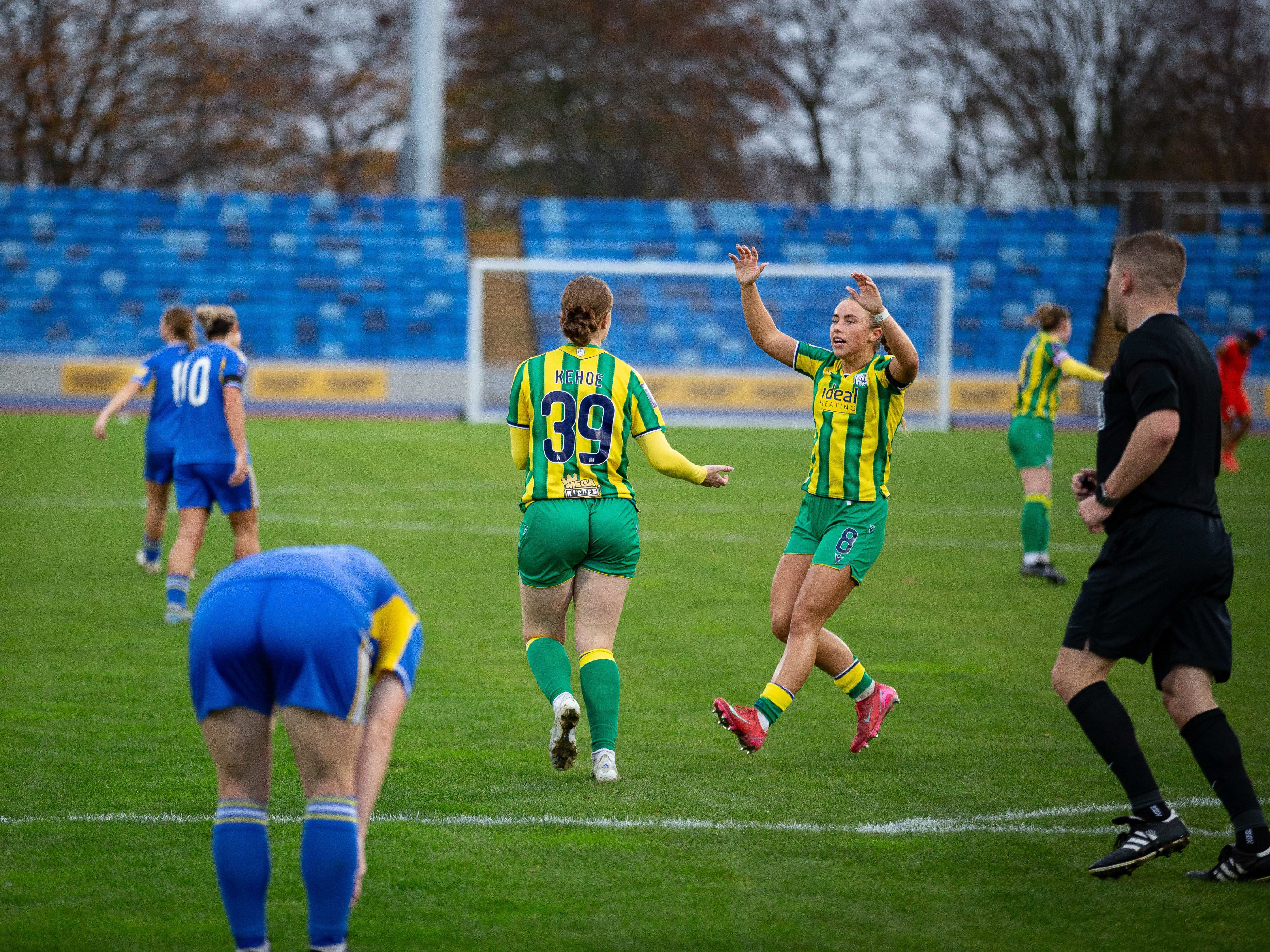 Molly Kehoe celebrates.