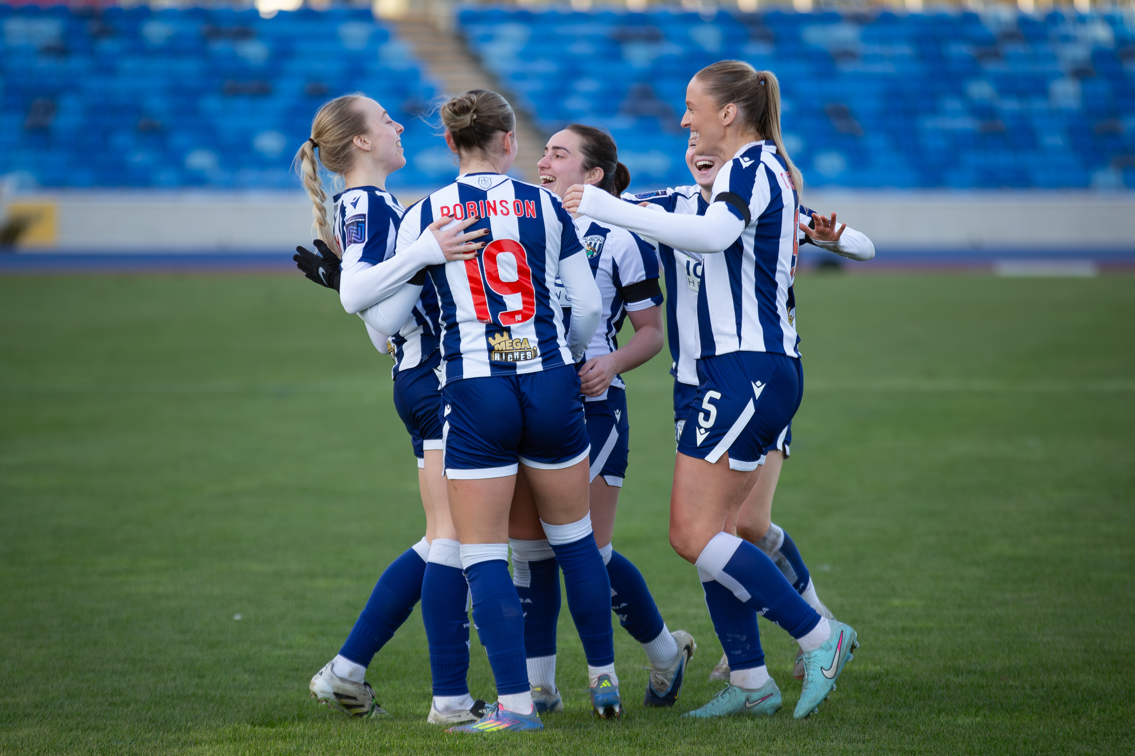 Albion Women scoring against Cambridge
