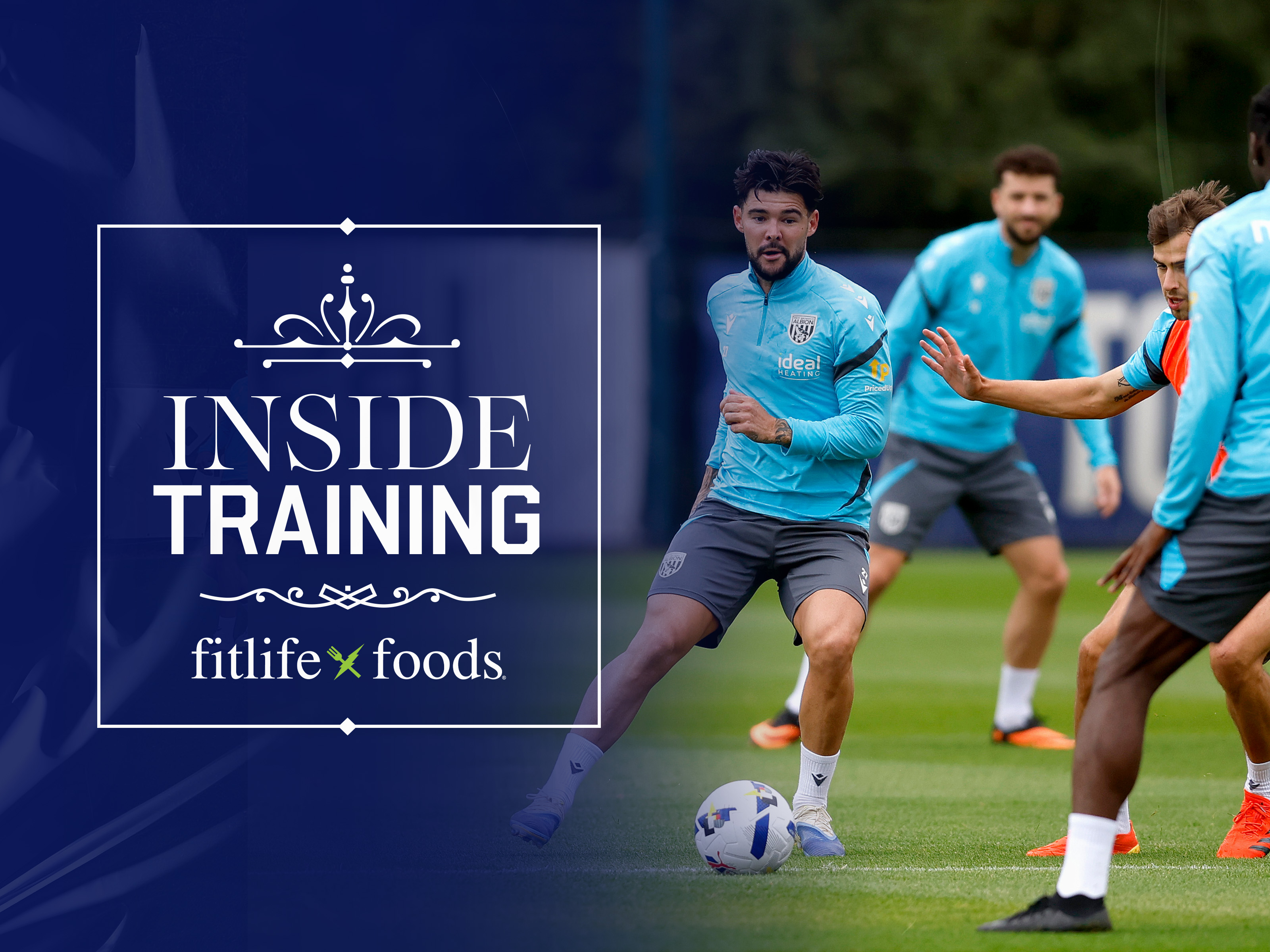 Inside Training graphic with an image of Alex Mowatt in training on