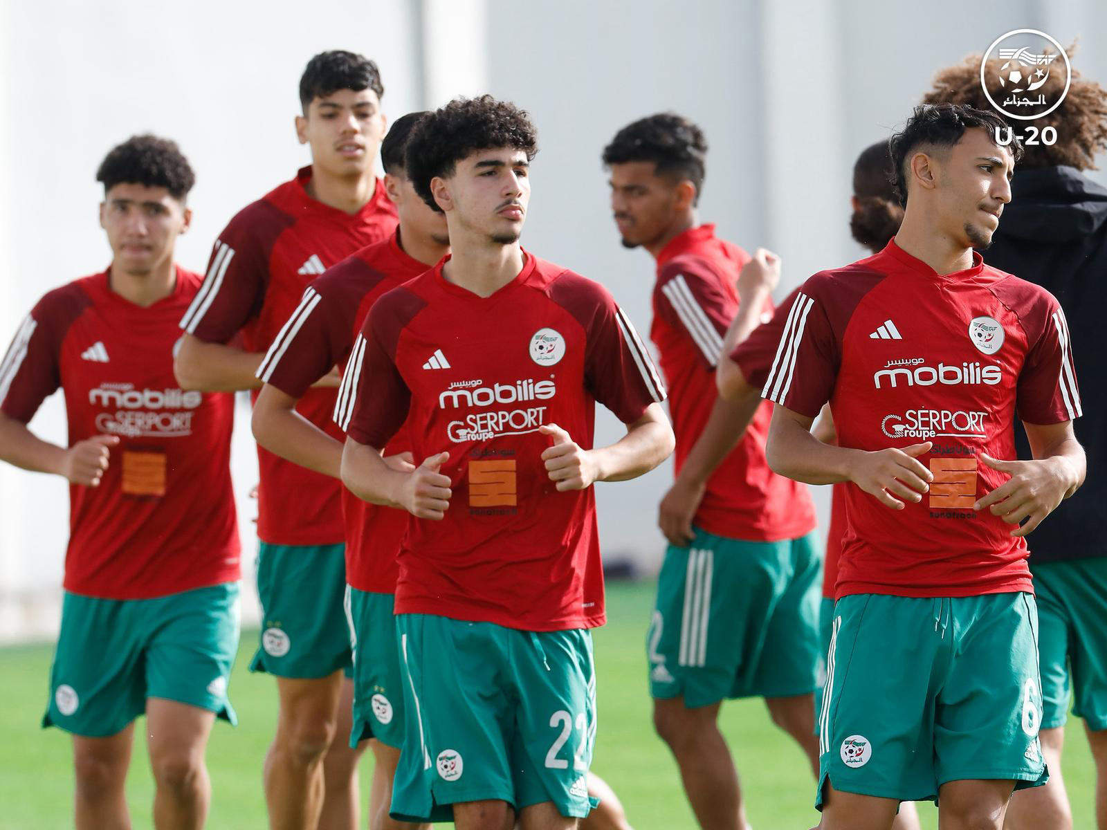 A photo of U18 defender Adam Letlat in action for Algeria U20s