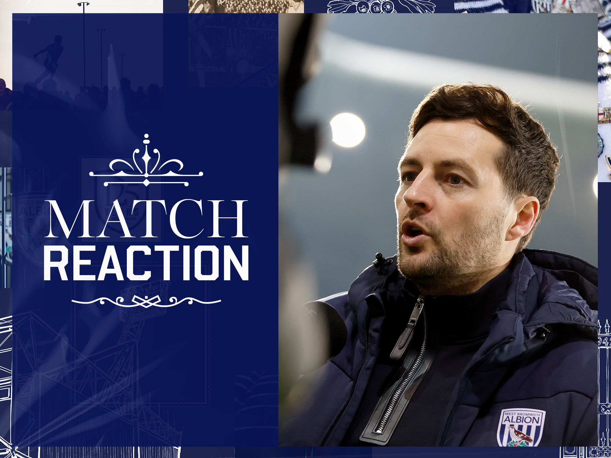 Ryan Mason is interviewed by WBA TV after the Blues game