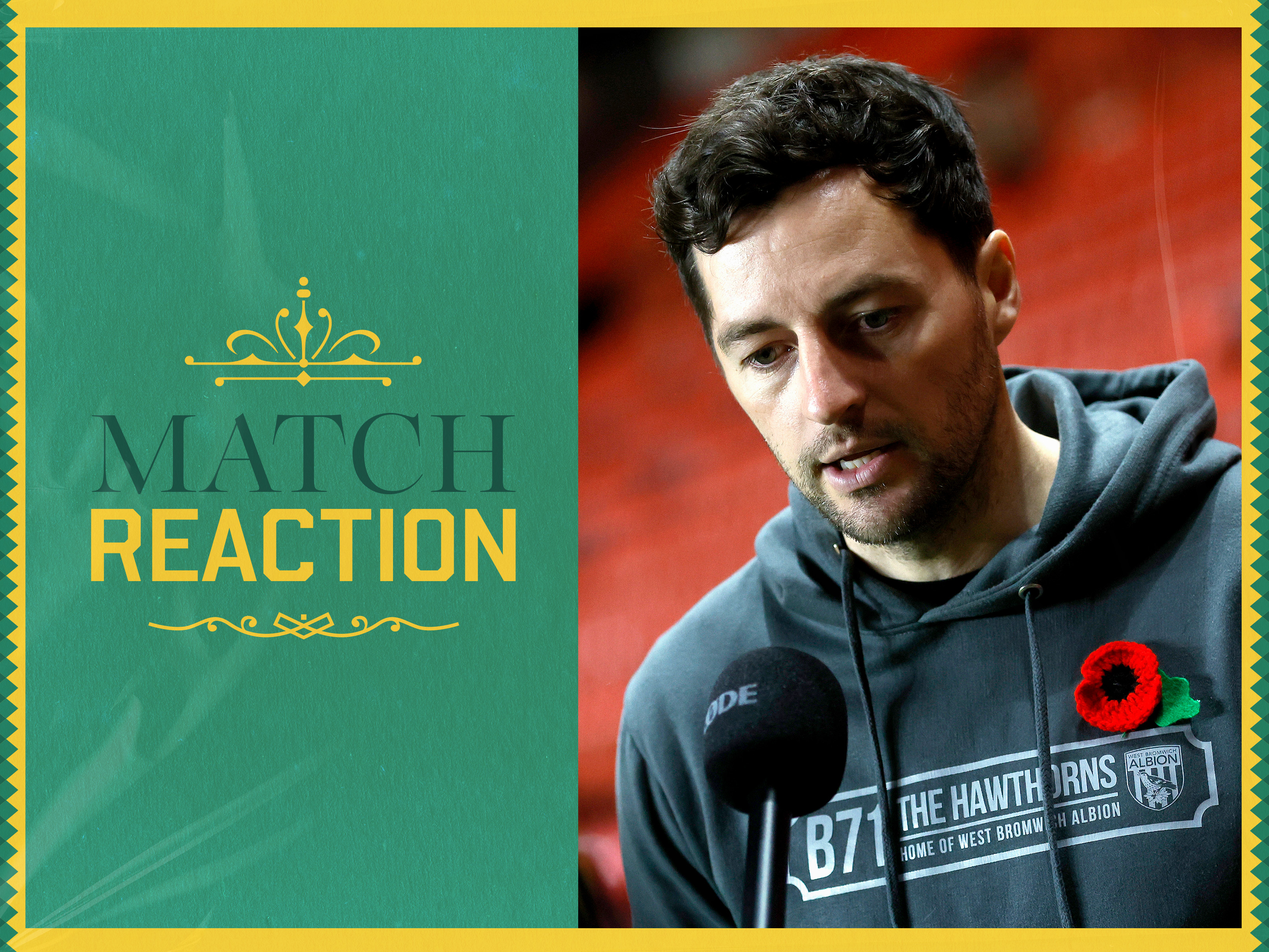 Ryan Mason is interviewed by WBA TV after the Charlton match