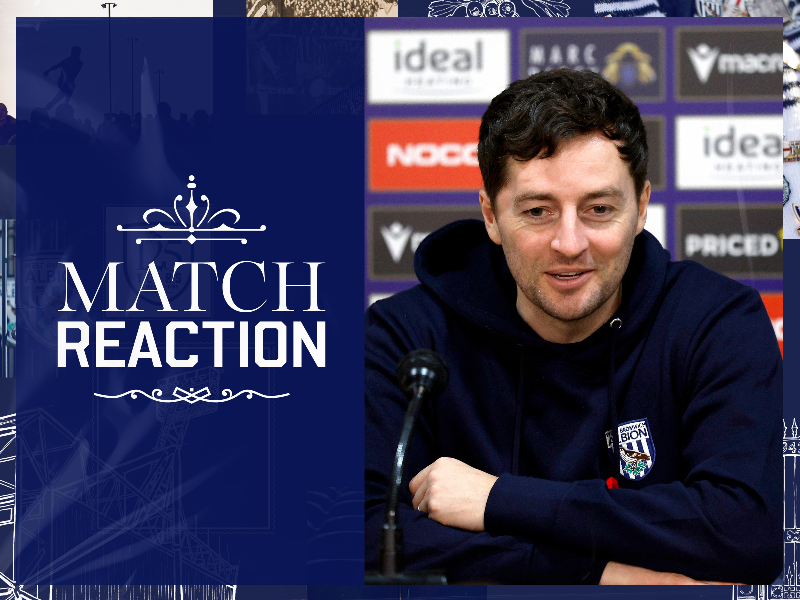 Ryan Mason is interviewed after Albion's win against Oxford 