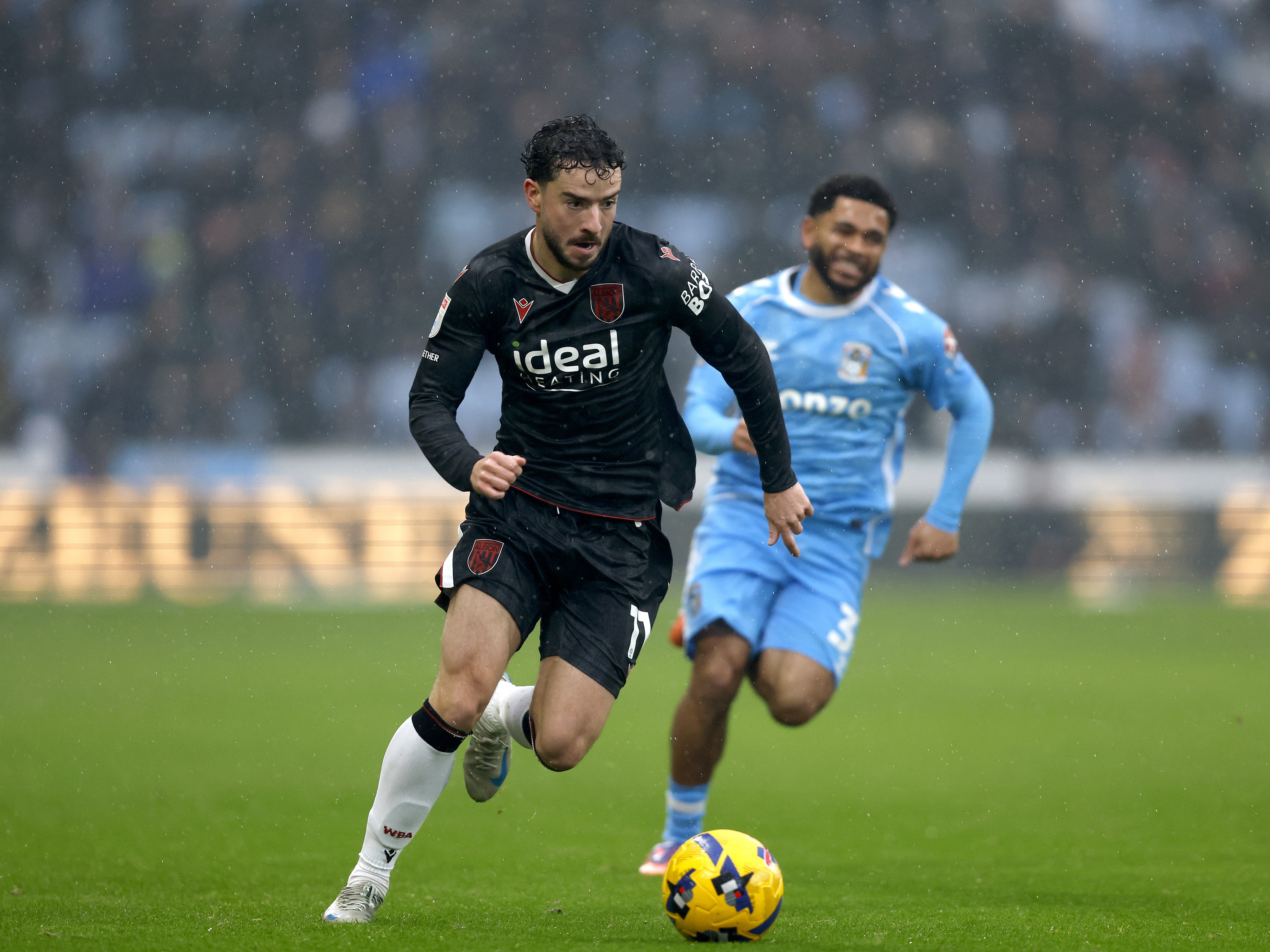 An image of Mikey Johnston against Coventry