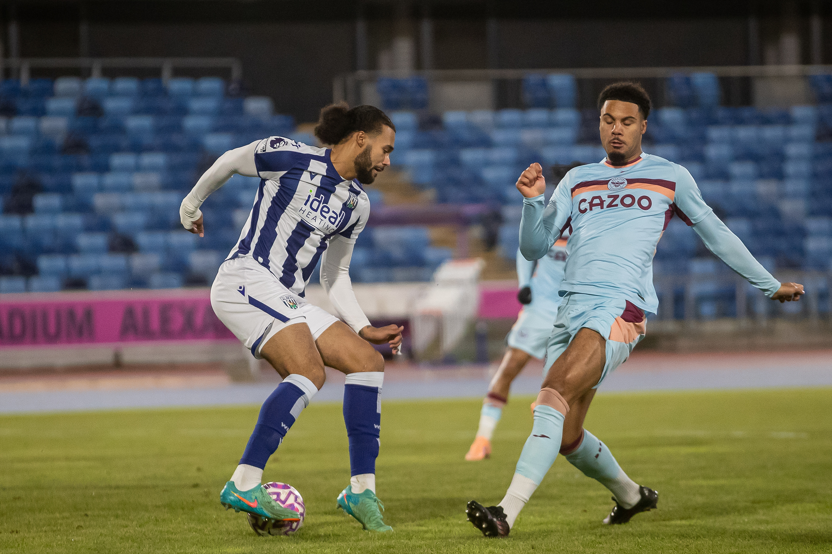 Jamal Mohammed in action against Brentford for Albion's PL2 team