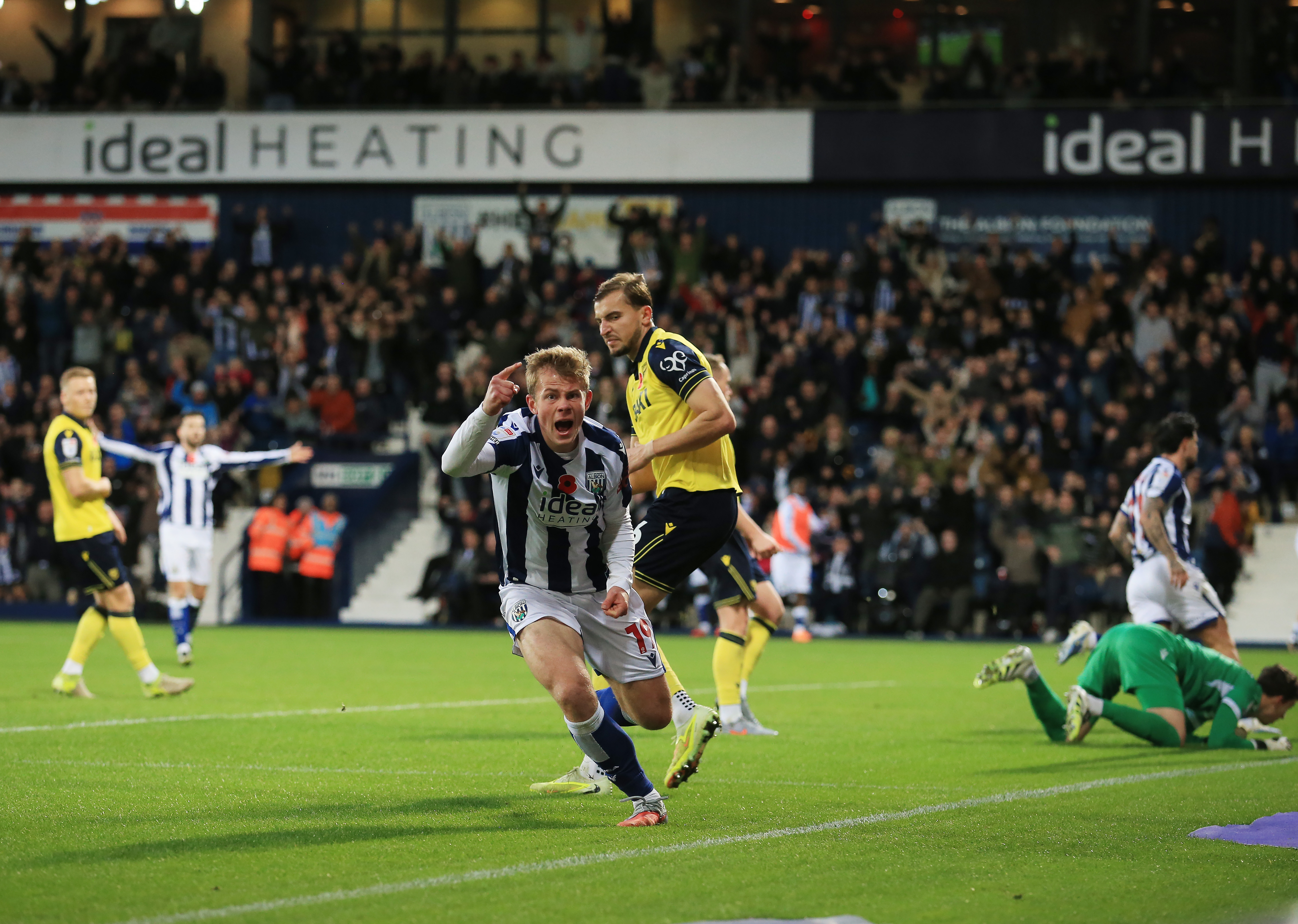 Aune Heggebø celebrates scoring against Oxford