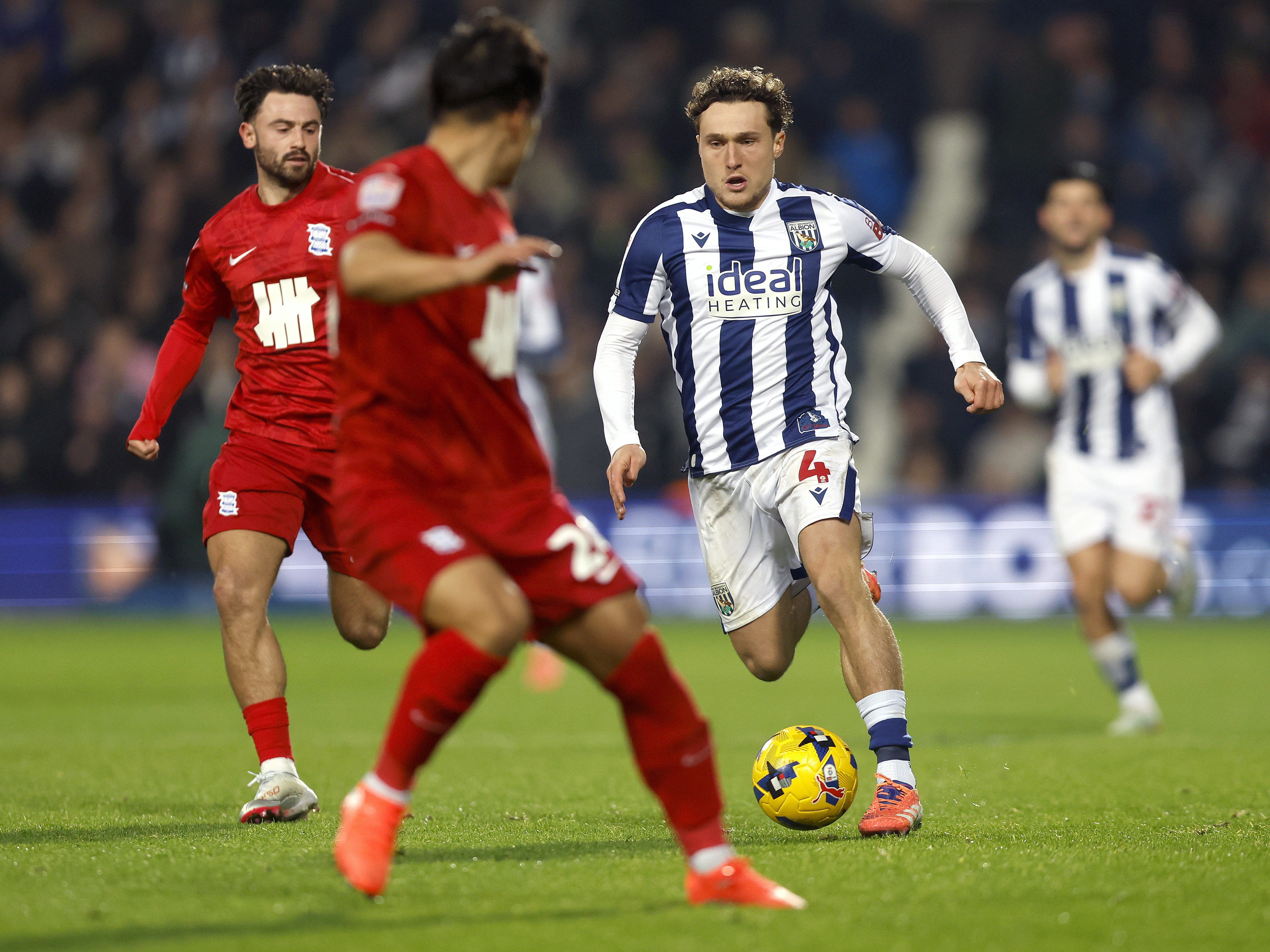 An image of Callum Styles playing against Birmingham