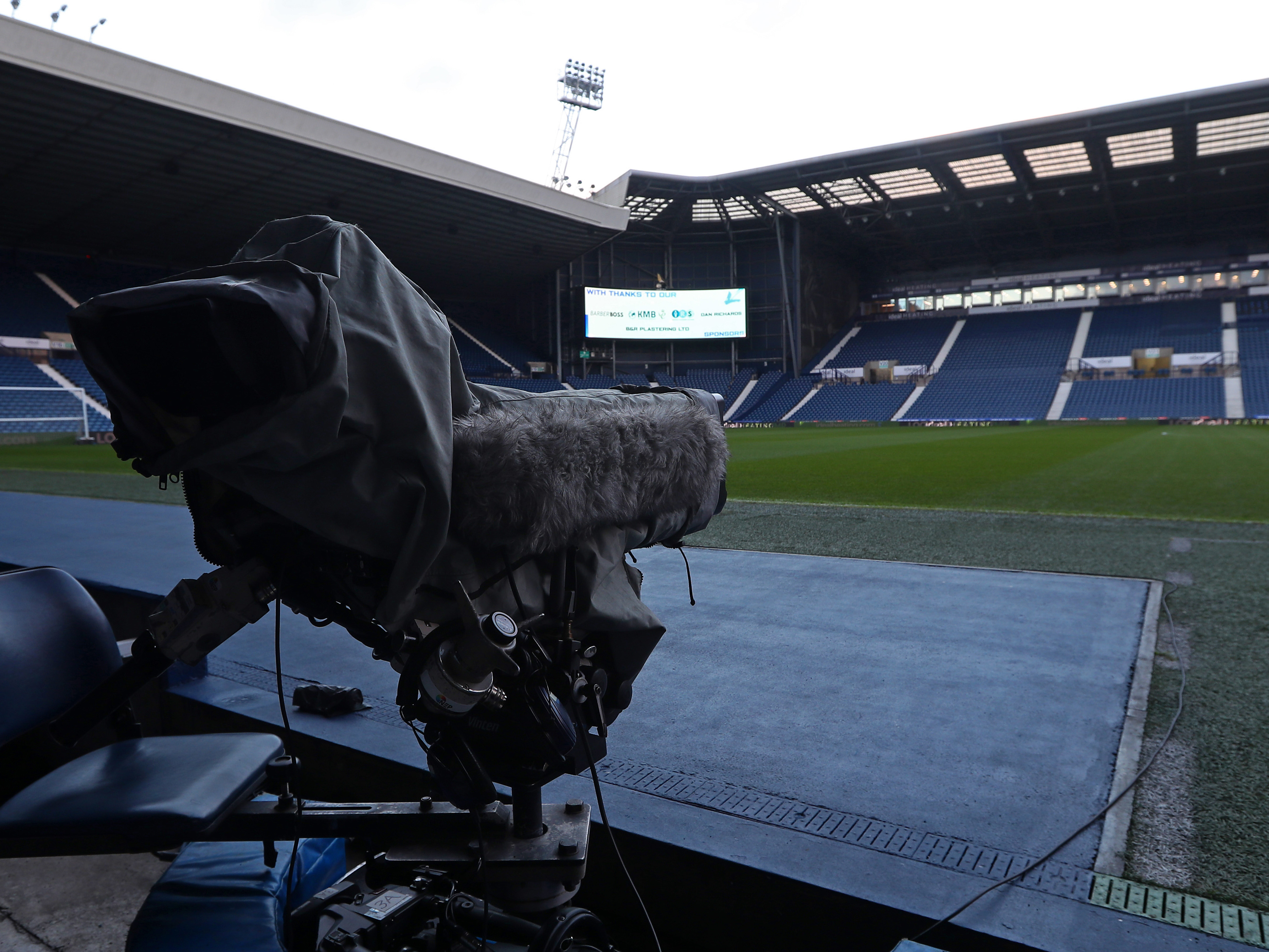 An image of a television camera at The Hawthorns