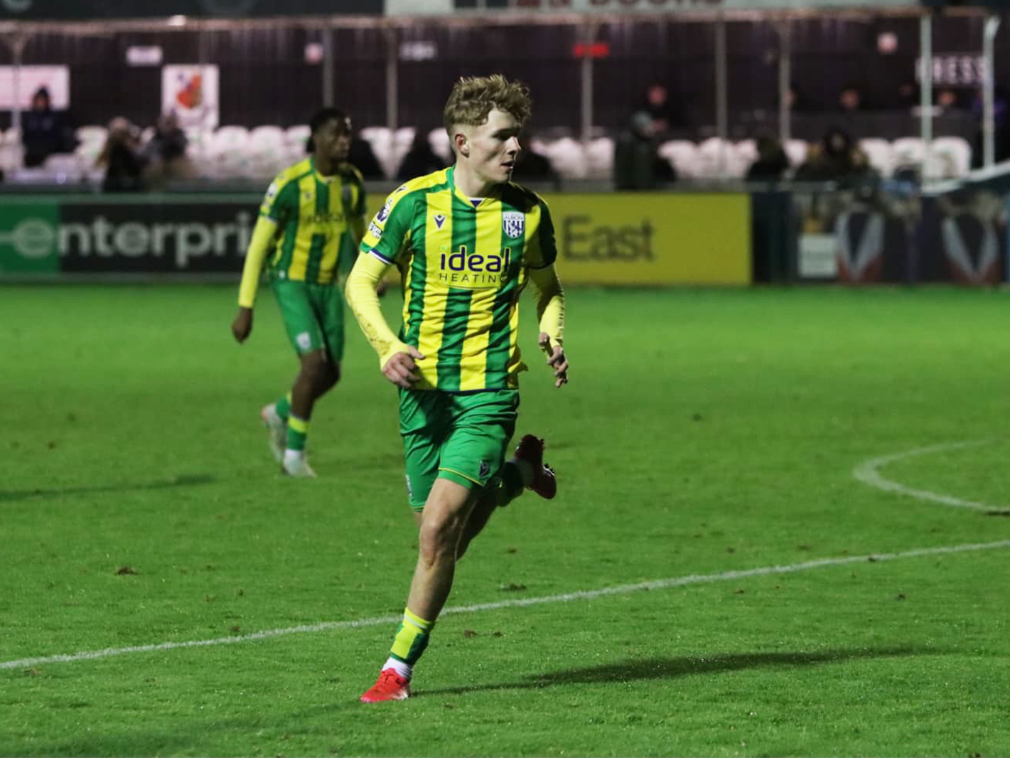 Ollie Bostock in action against Wealdstone