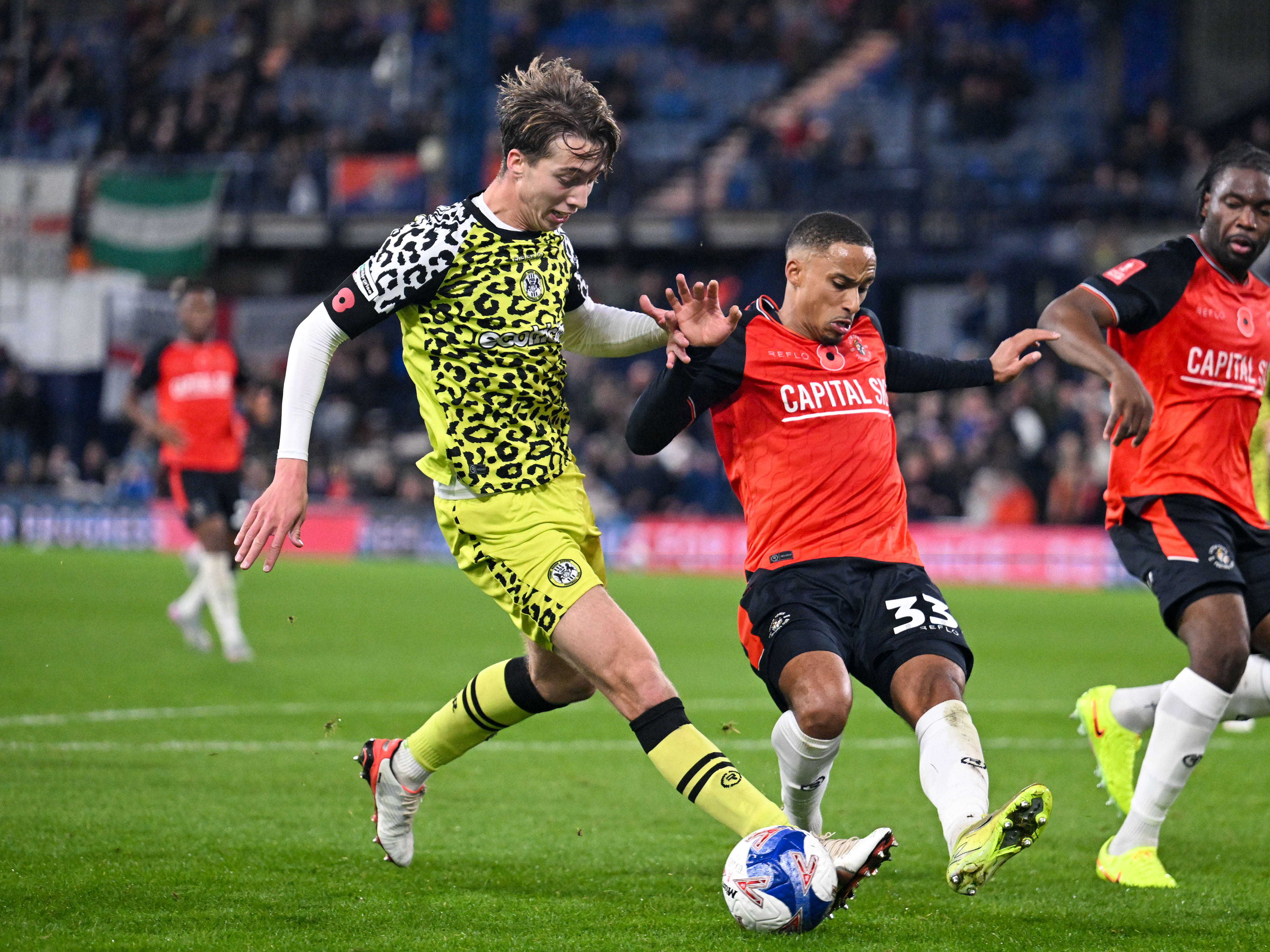 A photo of Albion U21 youngster Harry Whitwell playing for loan team Forest Green