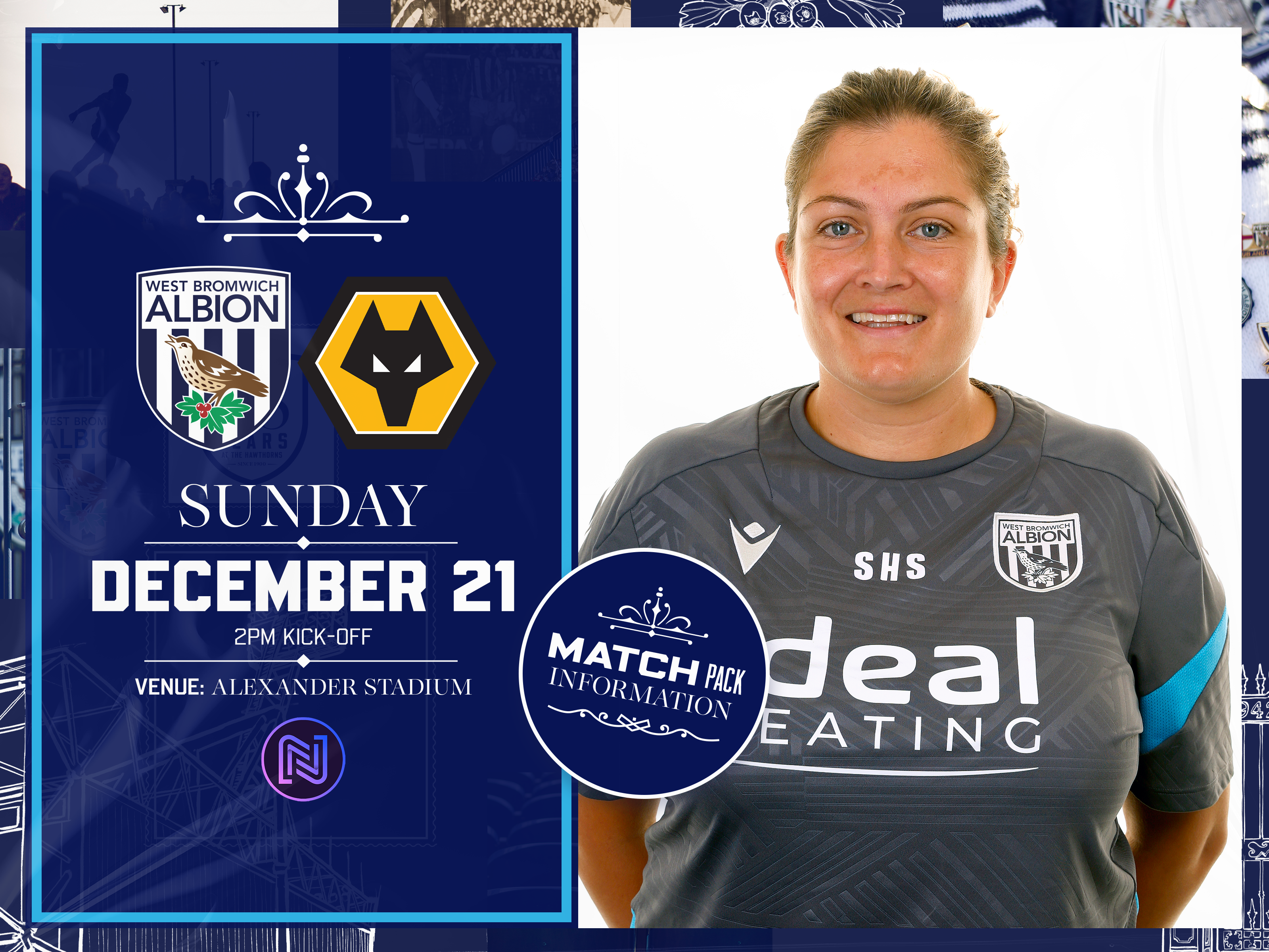 A Match Pack graphic for Albion vs Wolves.
