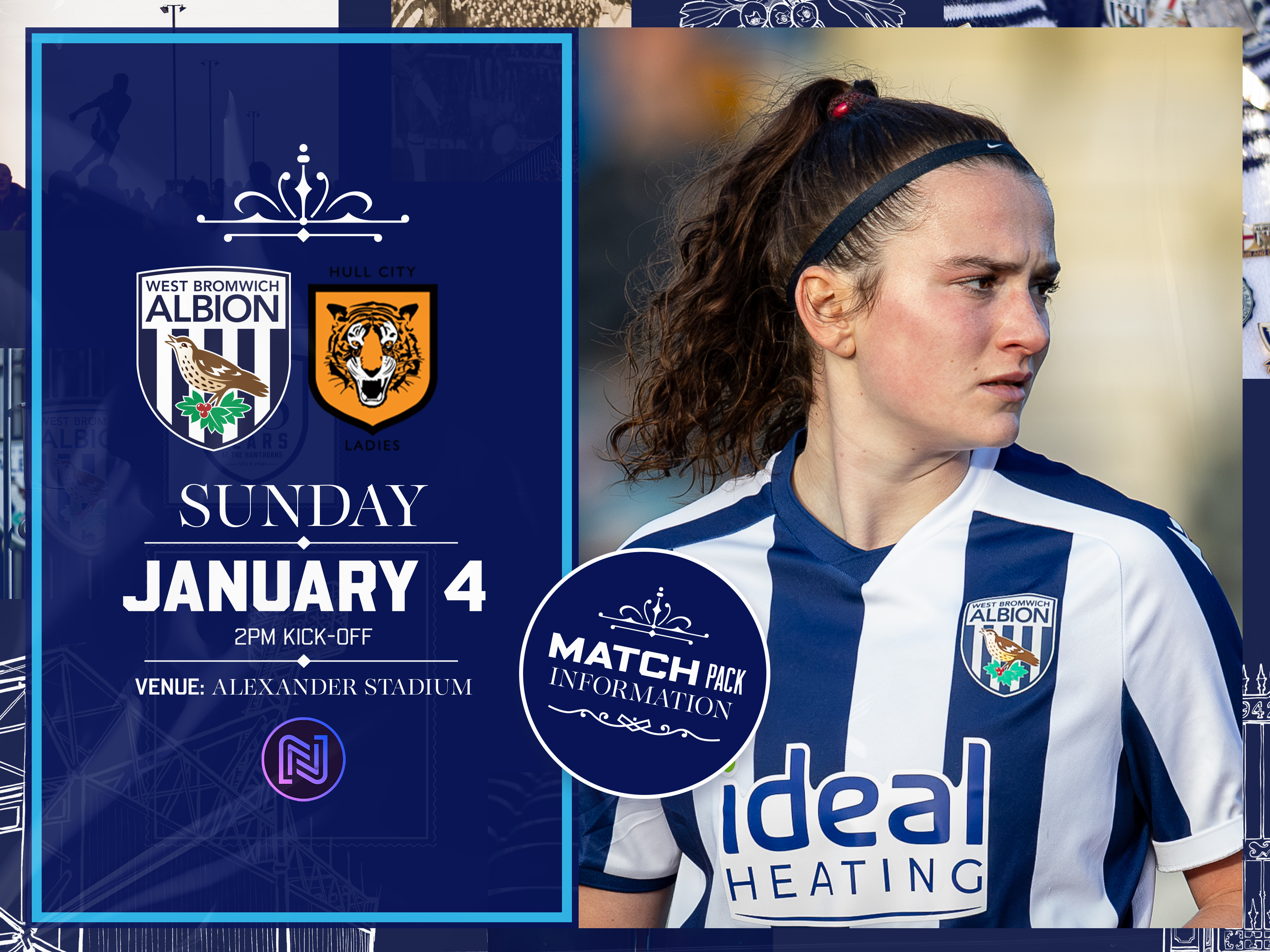 A Match Pack graphic for Albion vs Hull.