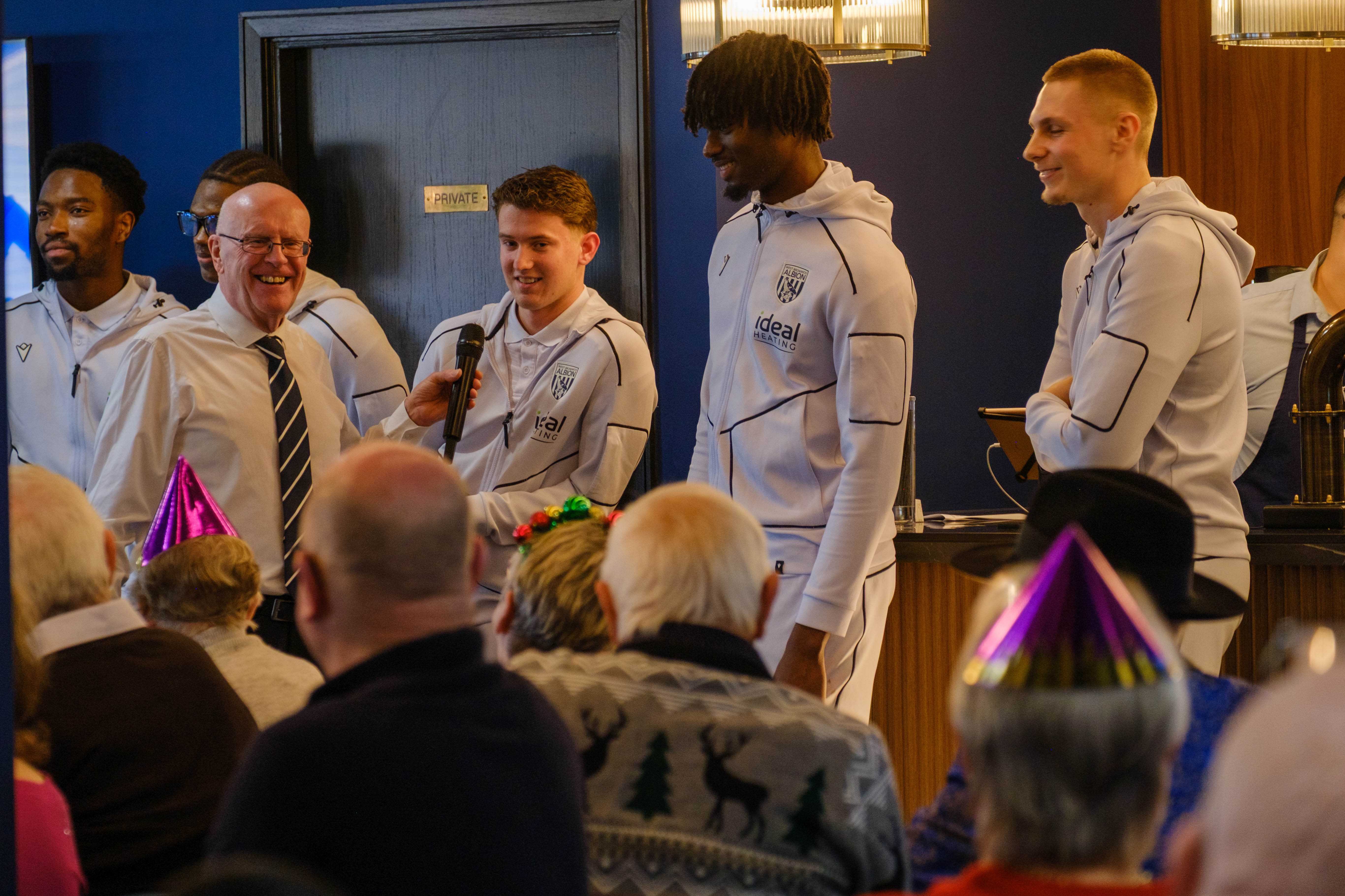 Jon Homer introducing the U18 scholars.