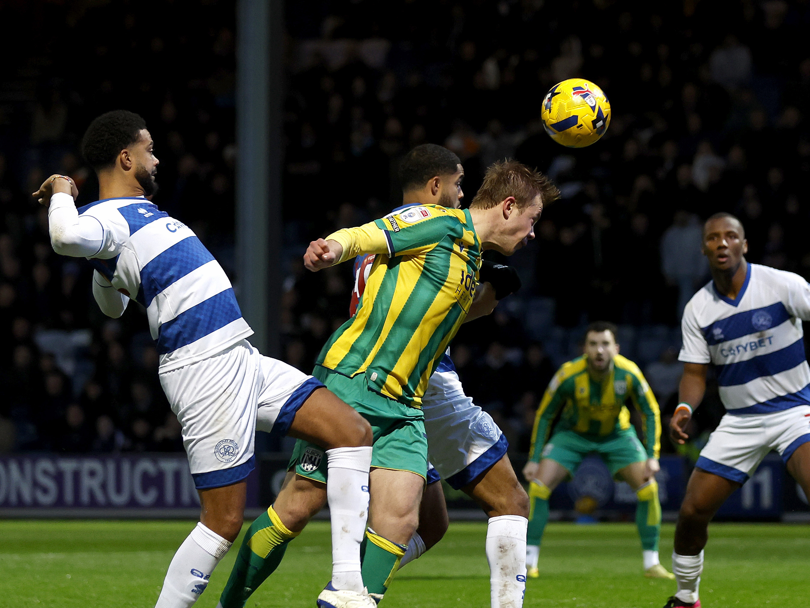 An image of Aune Heggebo scoring against QPR