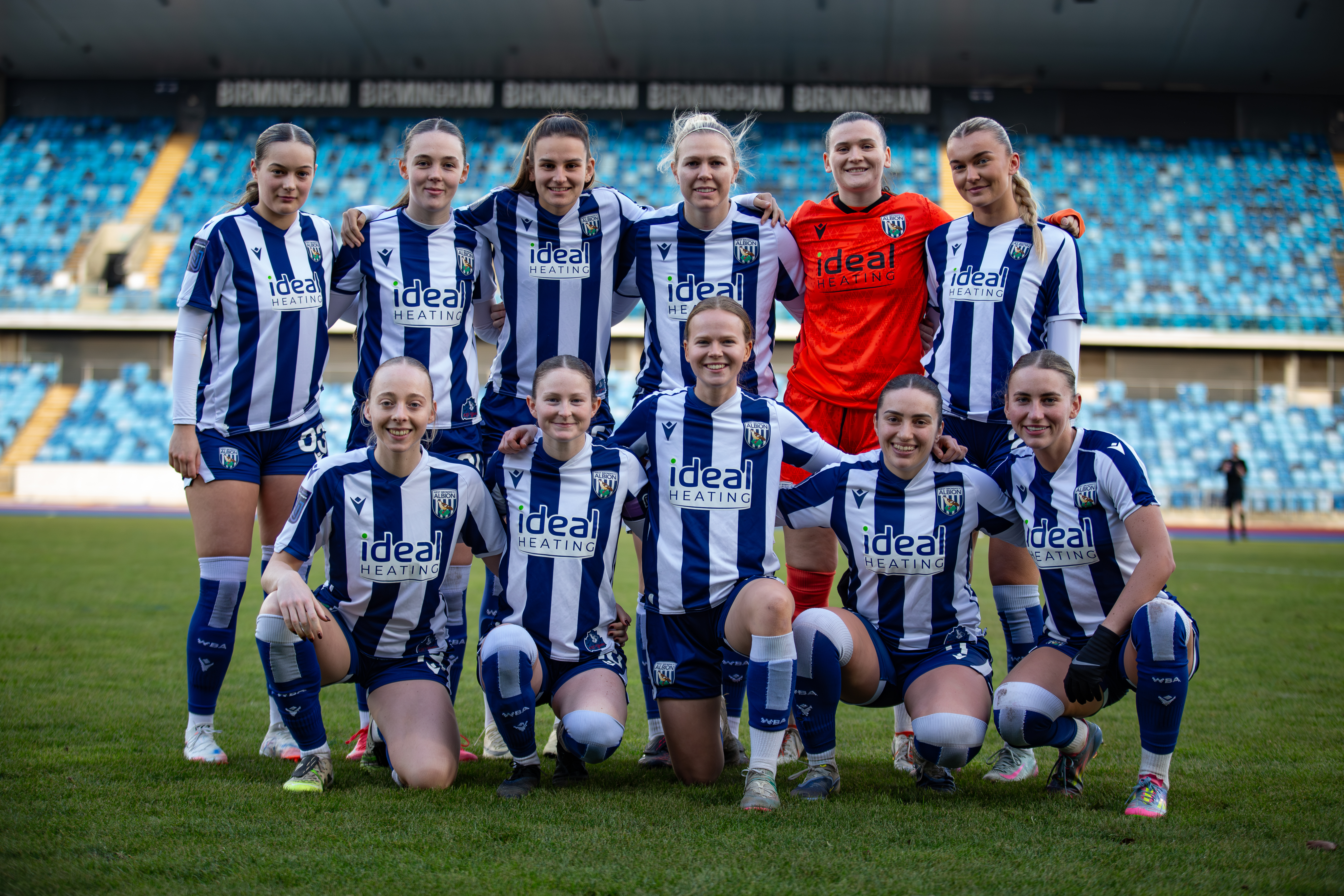Albion Women lining-up against Halifax.