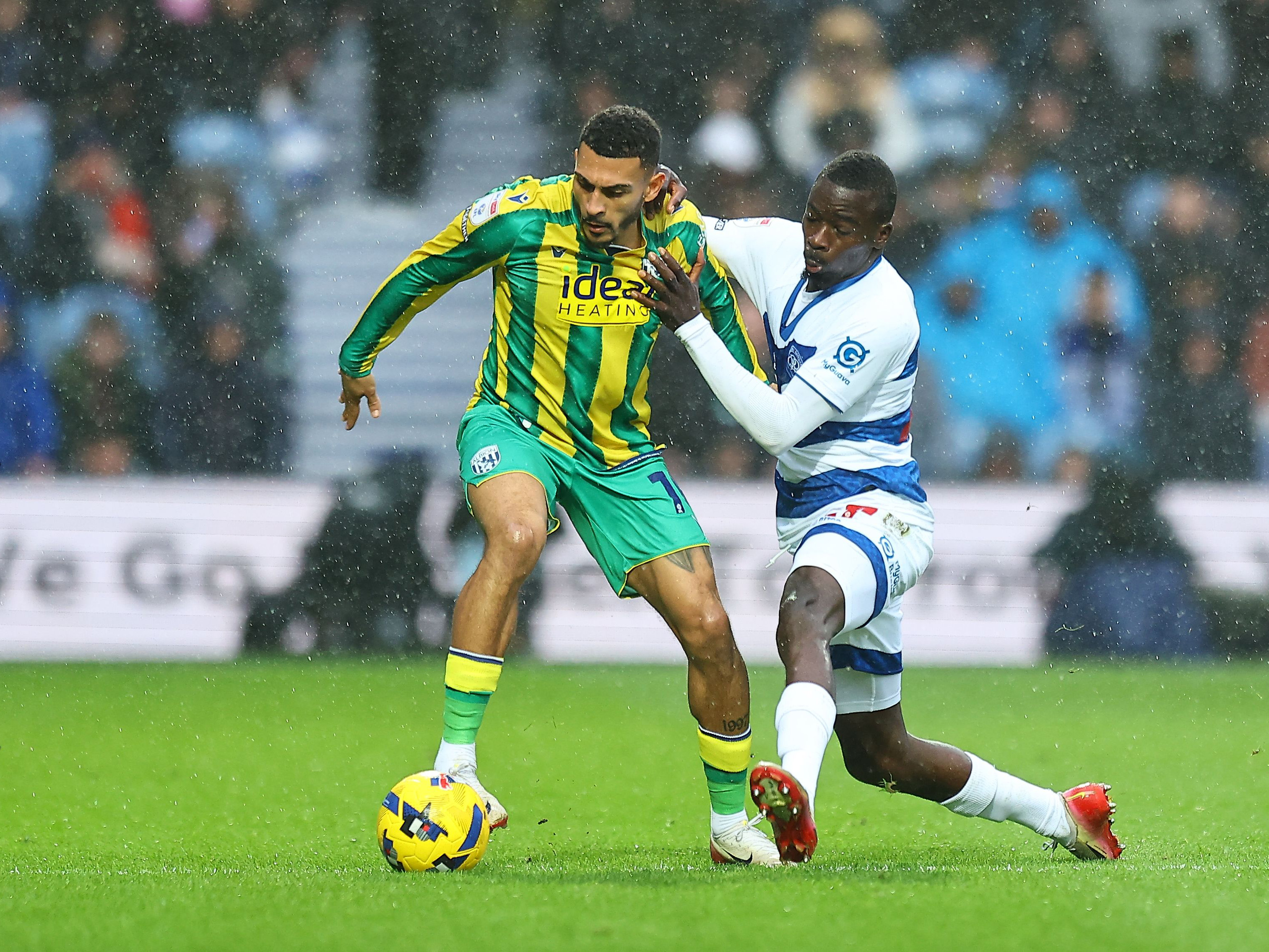 An image of Karlan Grant against QPR