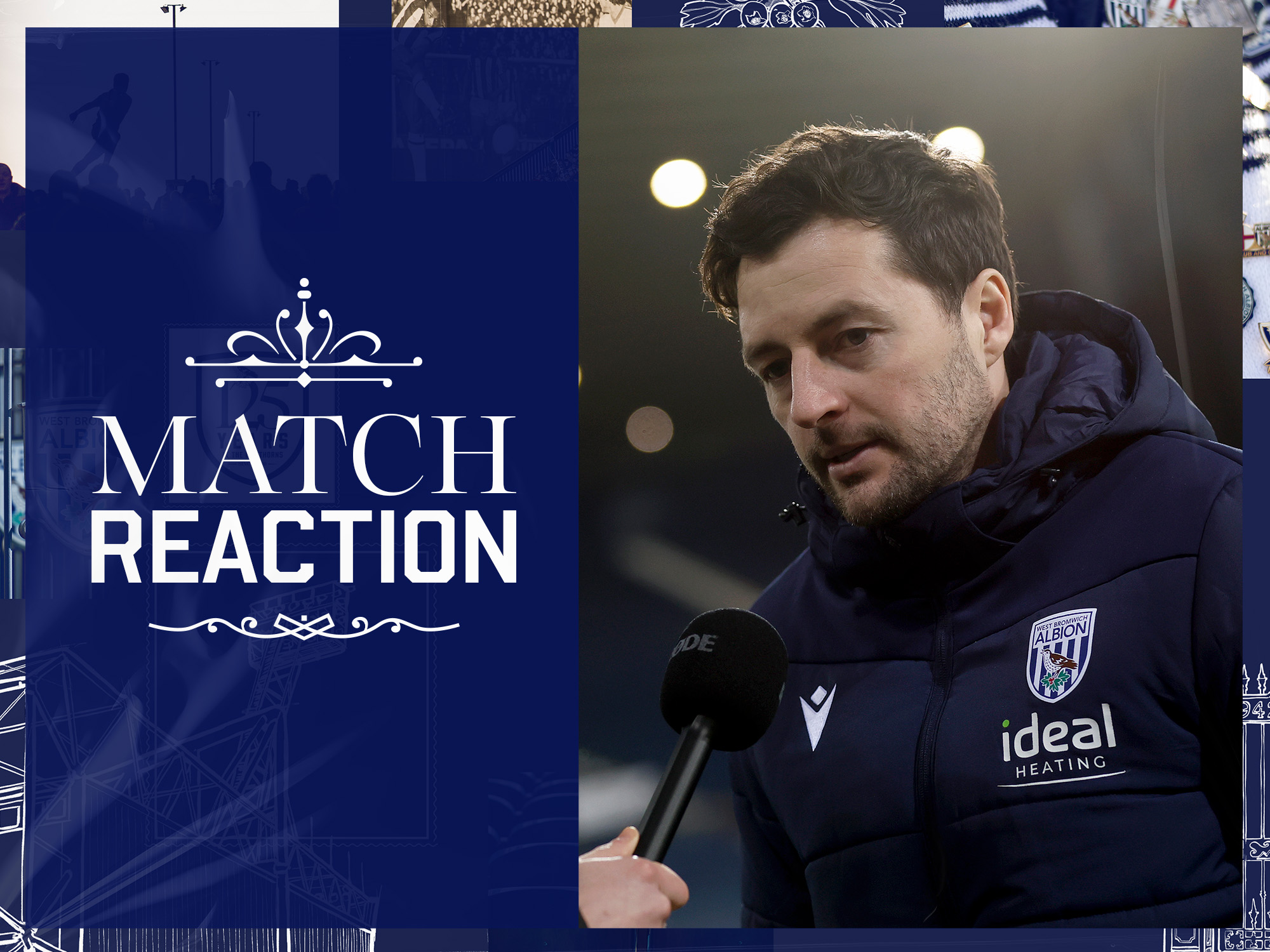 Ryan Mason is interviewed by WBA TV after the Bristol City game