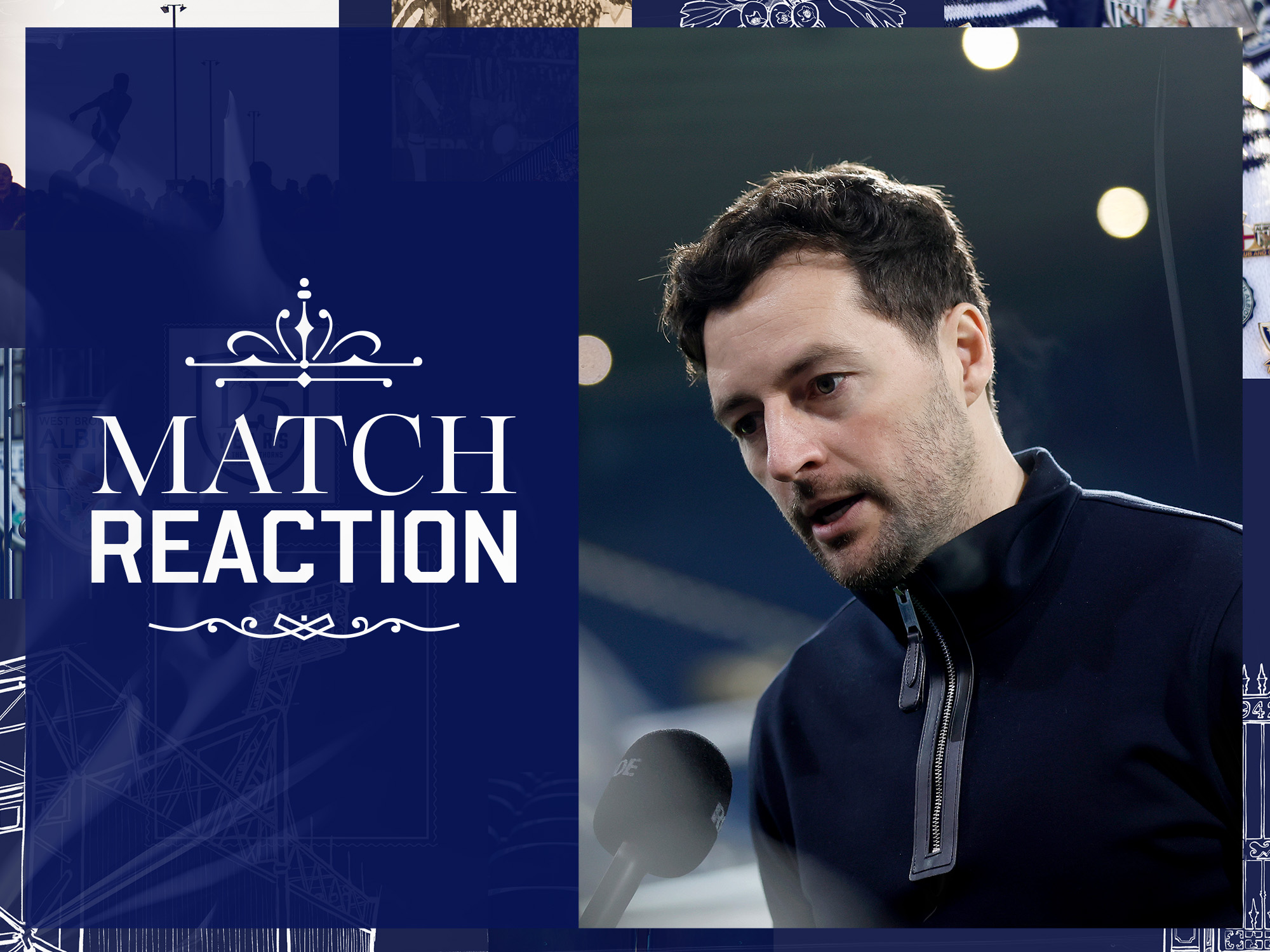 Ryan Mason is interviewed after WBA's win over Sheffield United 