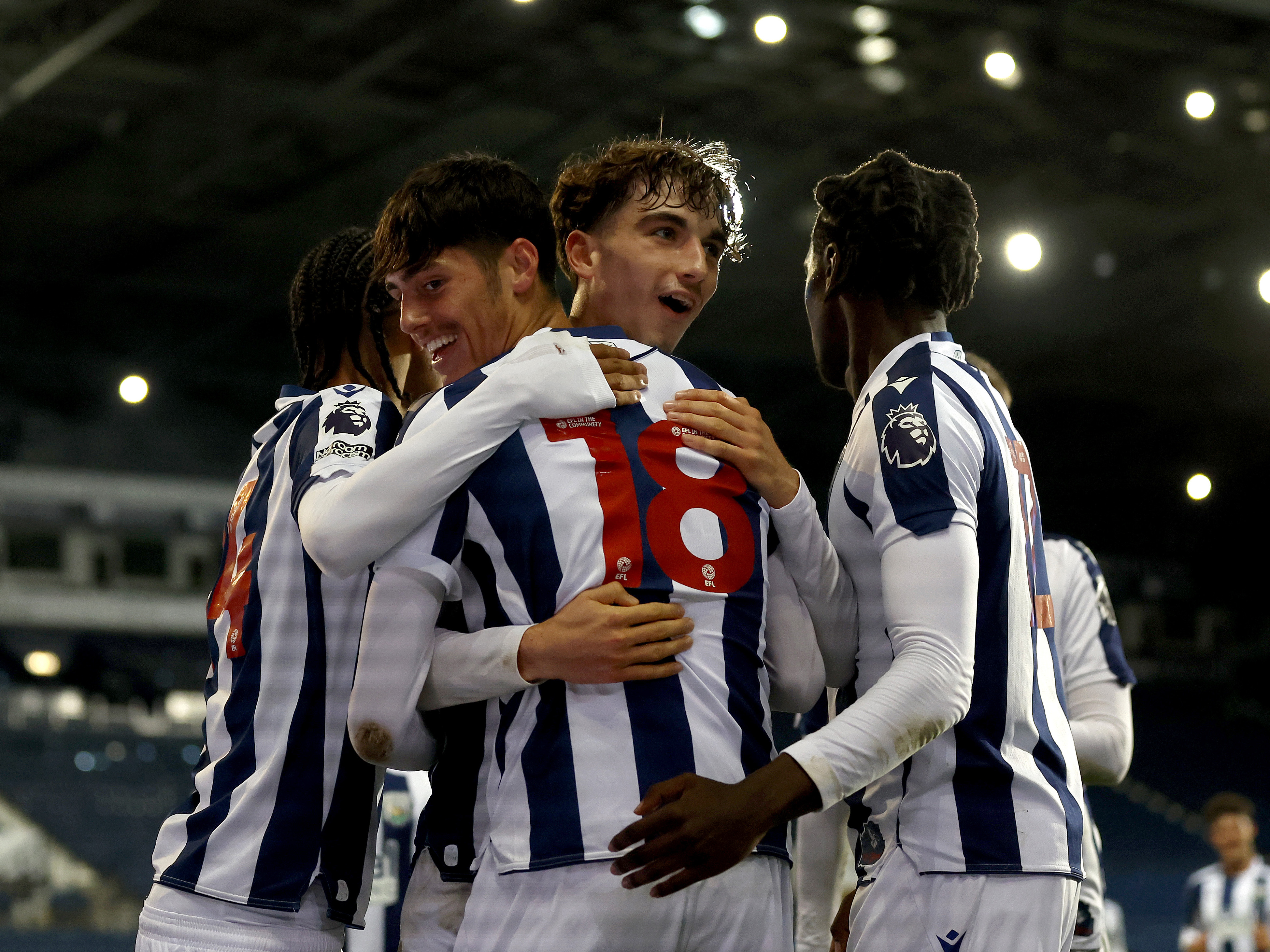 A photo of Albion U18 duo Alfie Maughana and Rio Parmar
