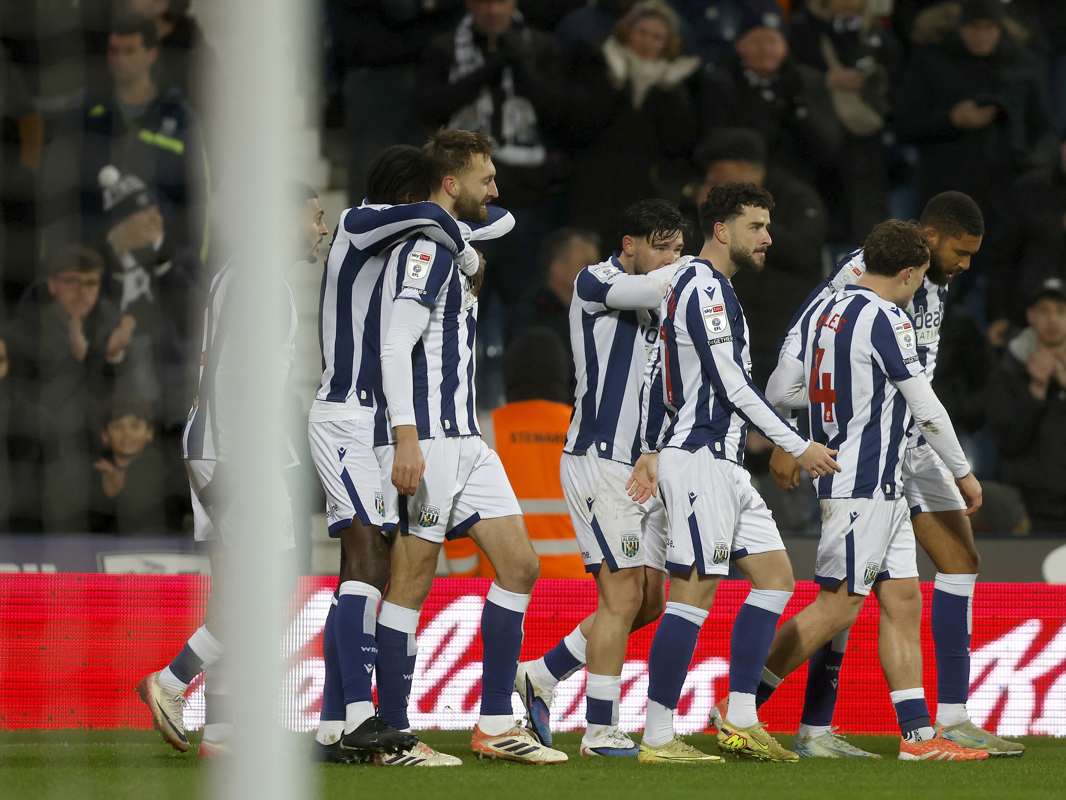 An image of Nat Phillips celebrating his goal against QPR