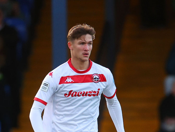 Cole Deeming in action for Truro City 