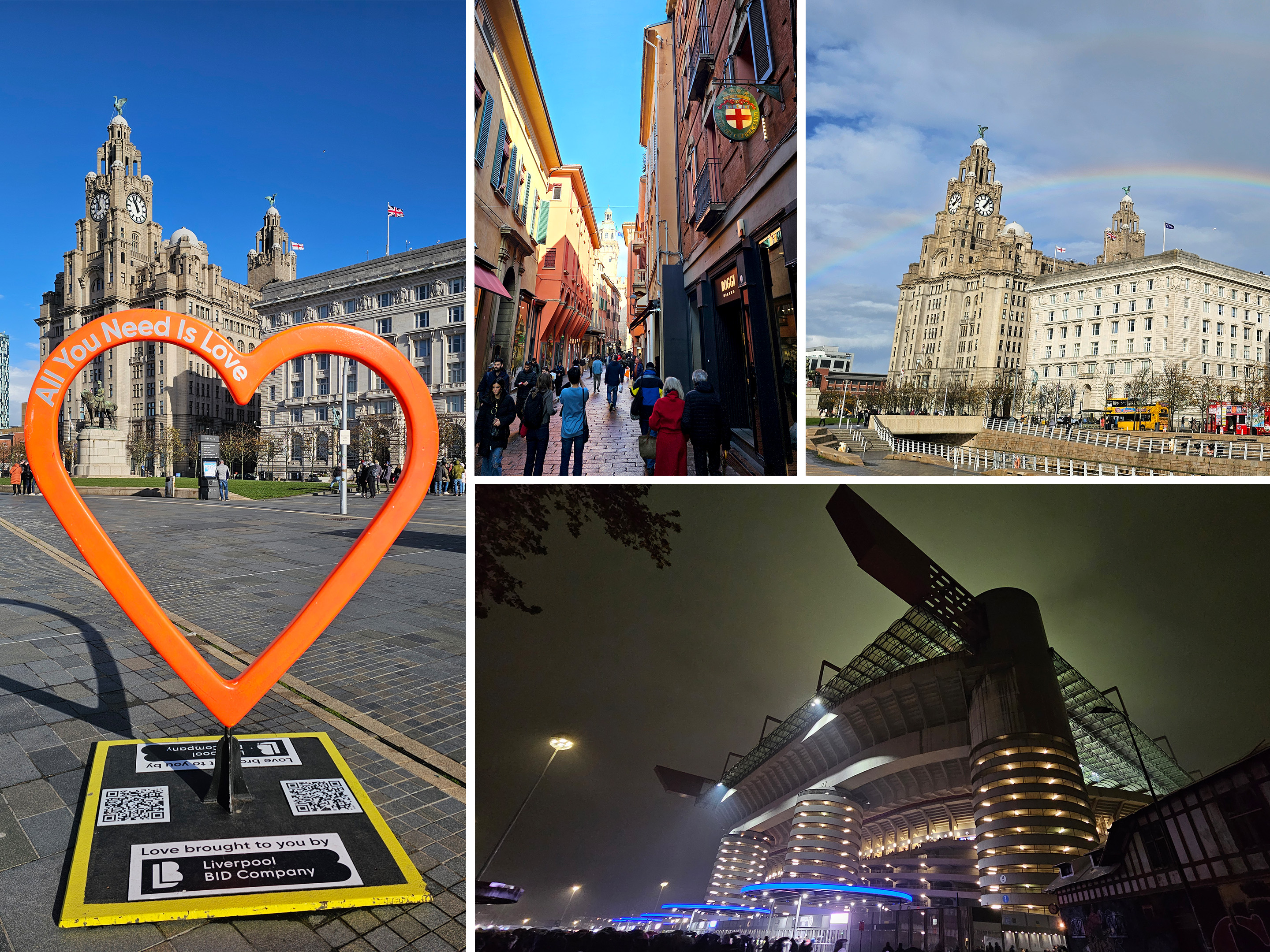 Montage of photos from Ric Rushton's travels while completing Molumby's Miles.