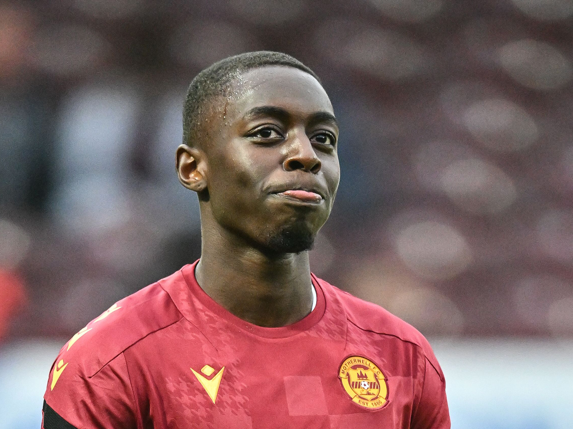 Eseosa Sule in action for Motherwell 