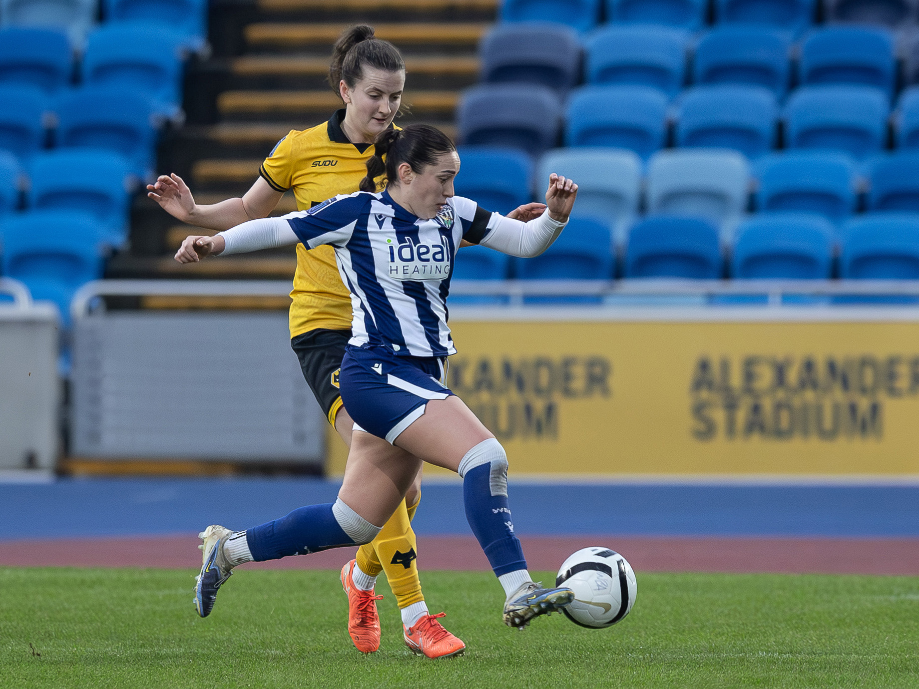 Fran Orthodoxou in action against Wolves.