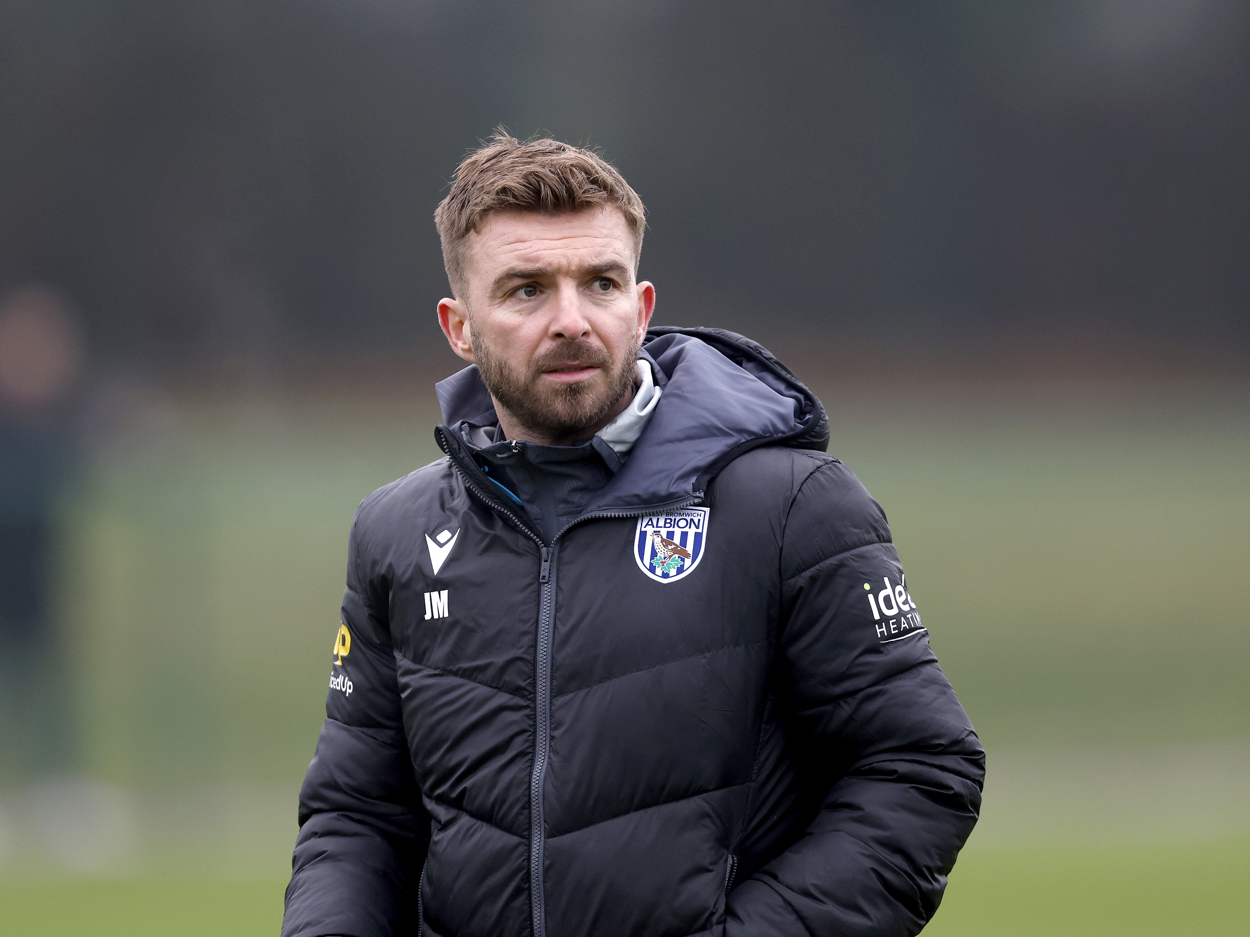 James Morrison in a black WBA coat 