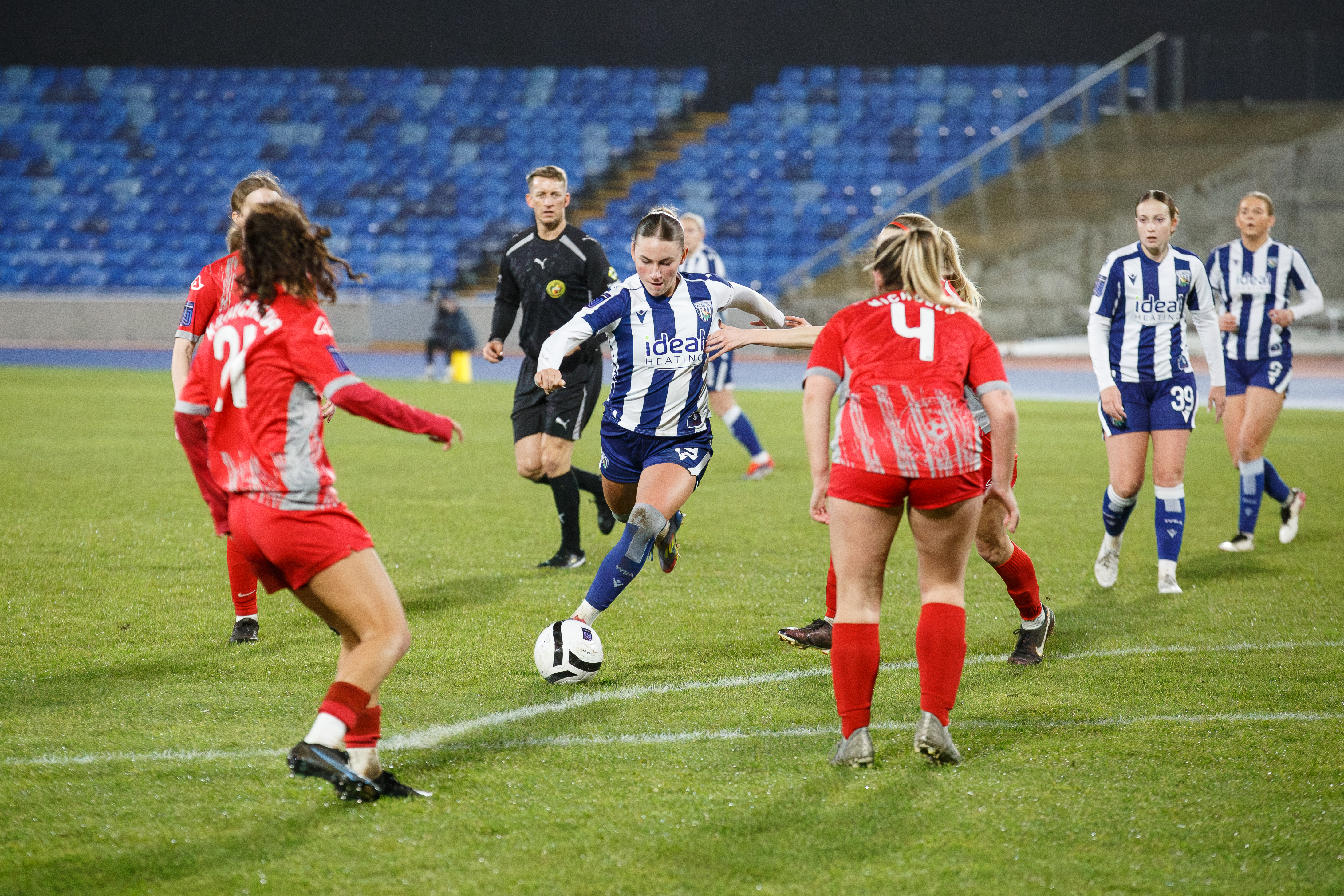 Monique Robinson in action against Leafield.