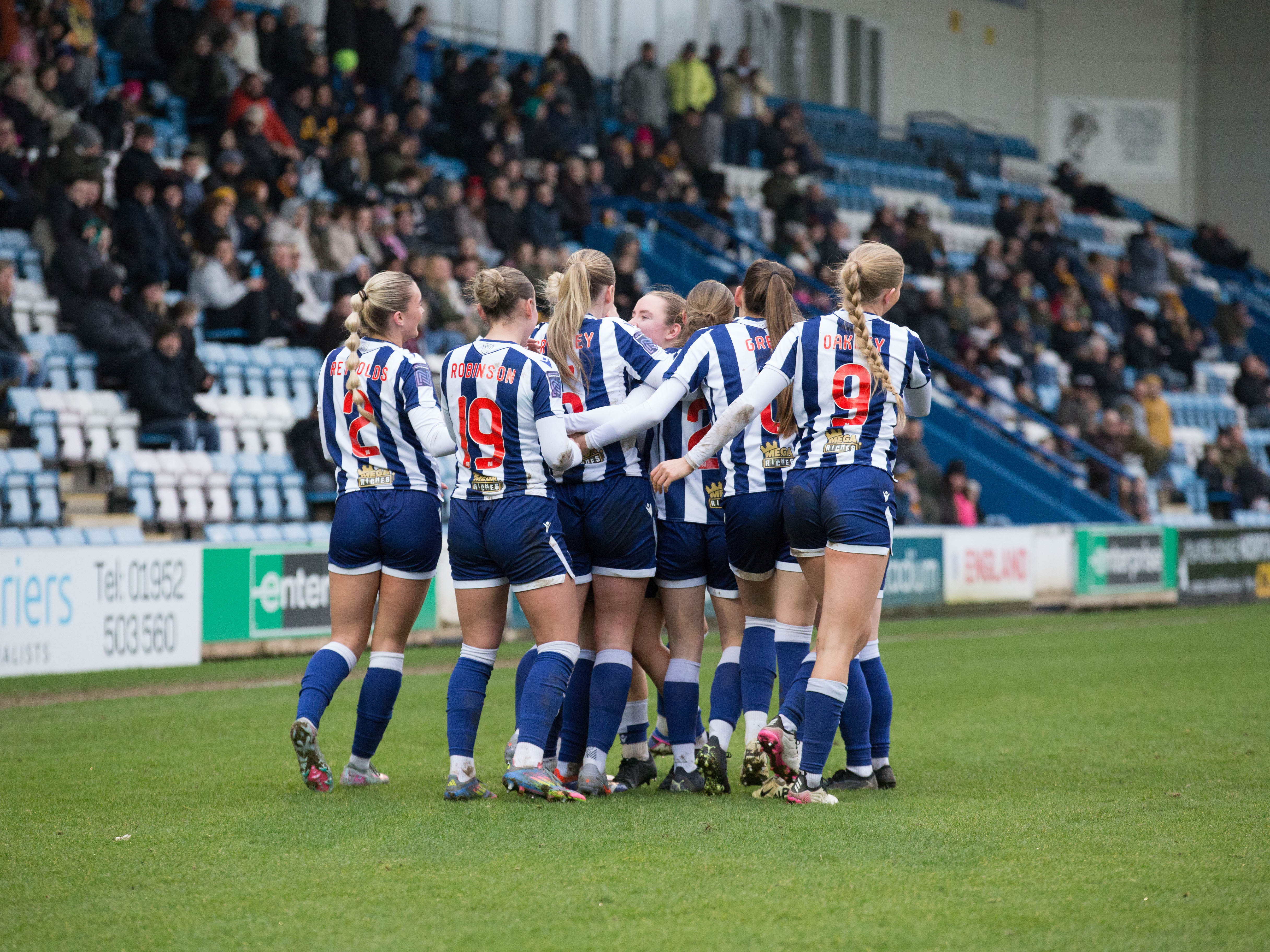 Albion celebrating against Wolves.