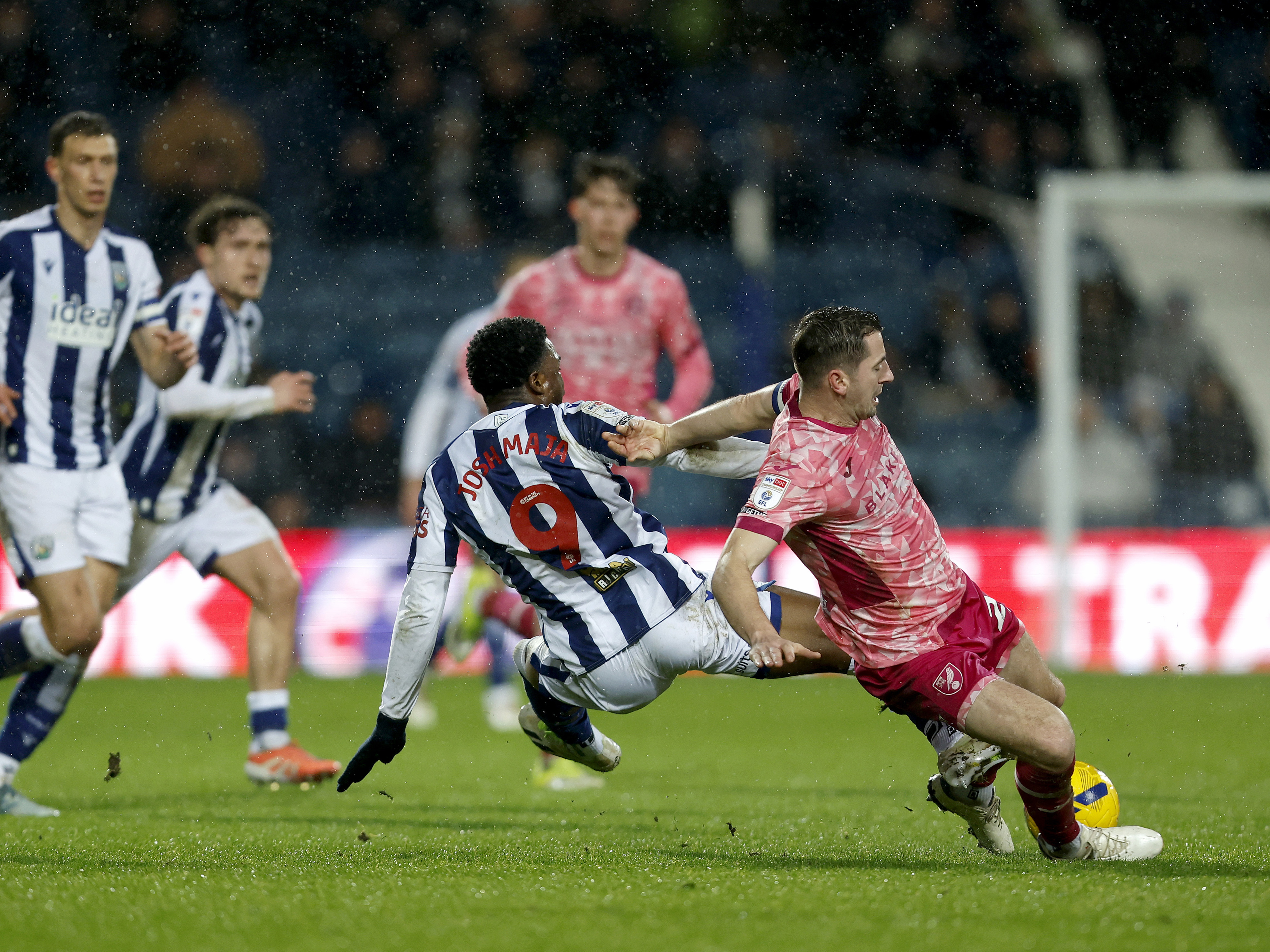 An image of Josh Maja against Norwich