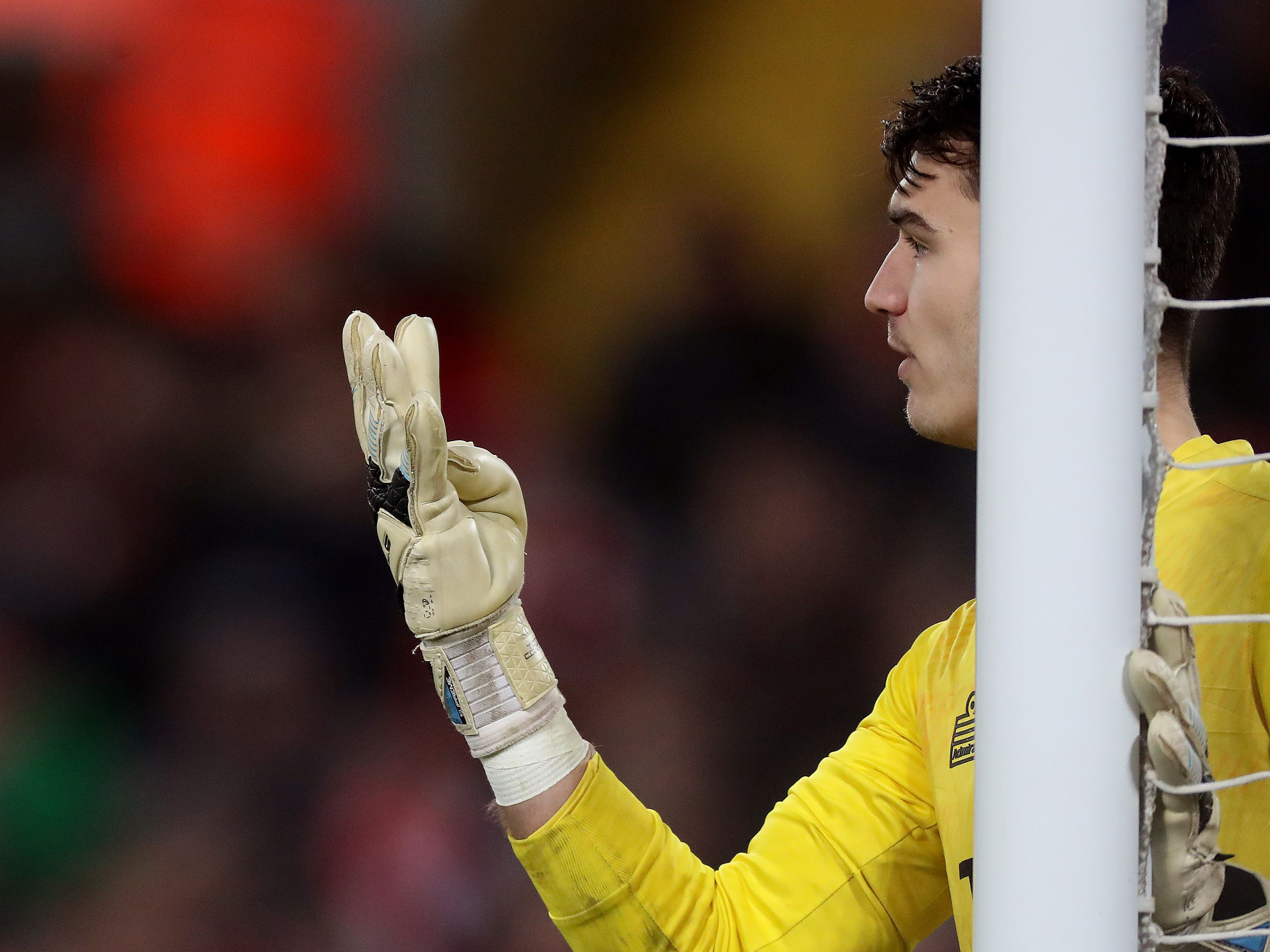 A photo of goalkeeper Max O'Leary