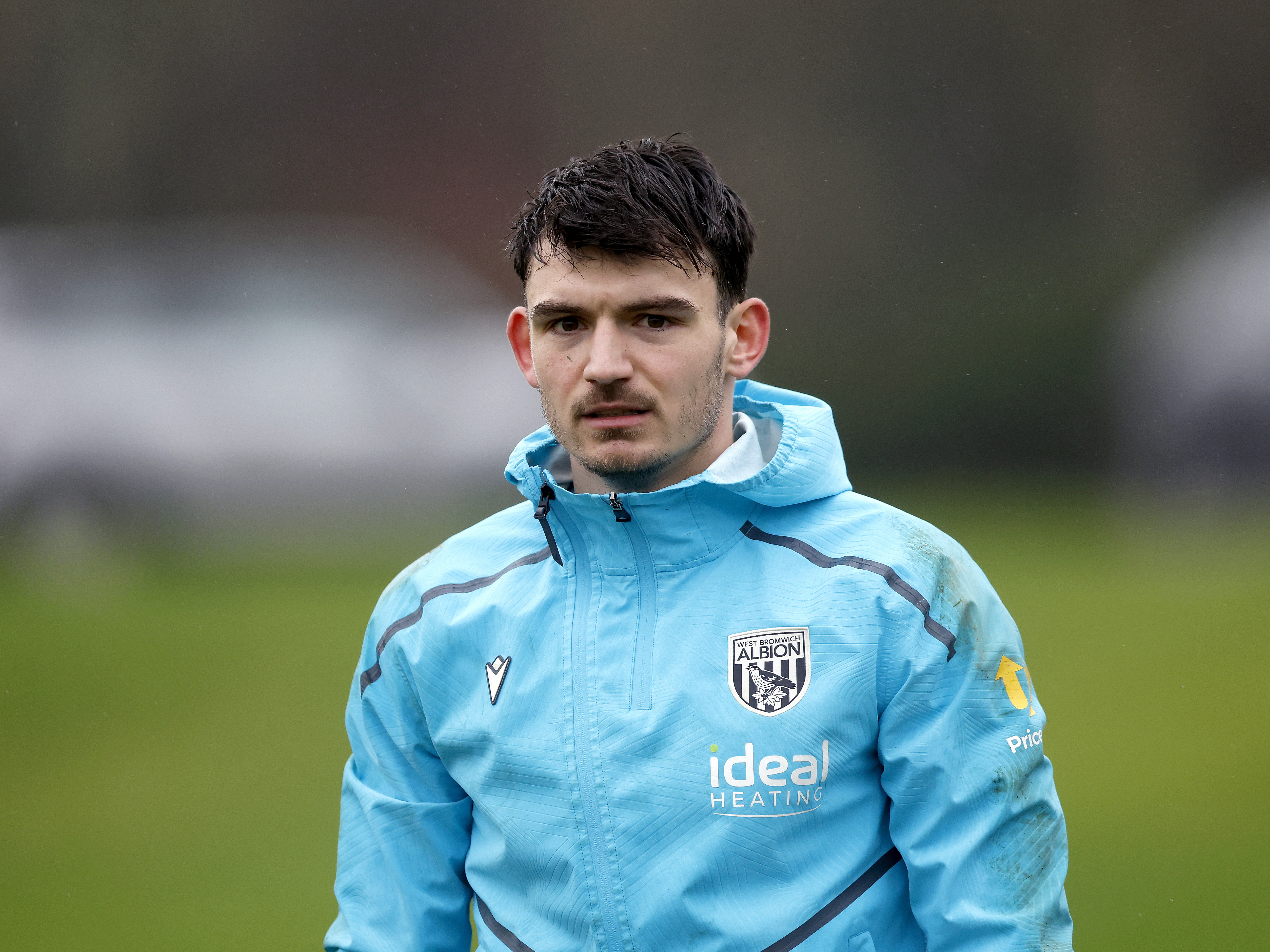 Max O'Leary looking at the camera during a training session