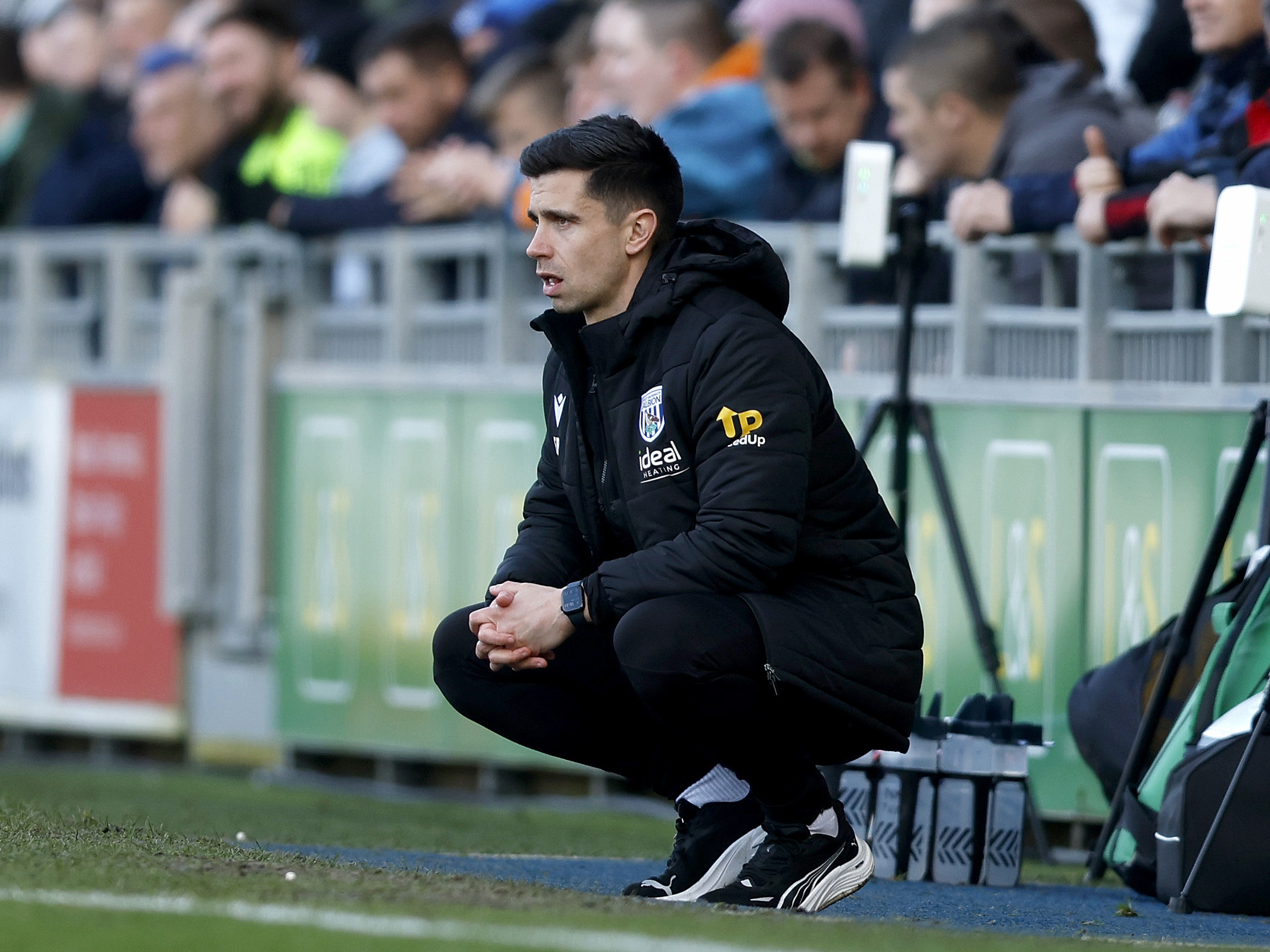 Eric Ramsay on the side of the pitch at Portsmouth 