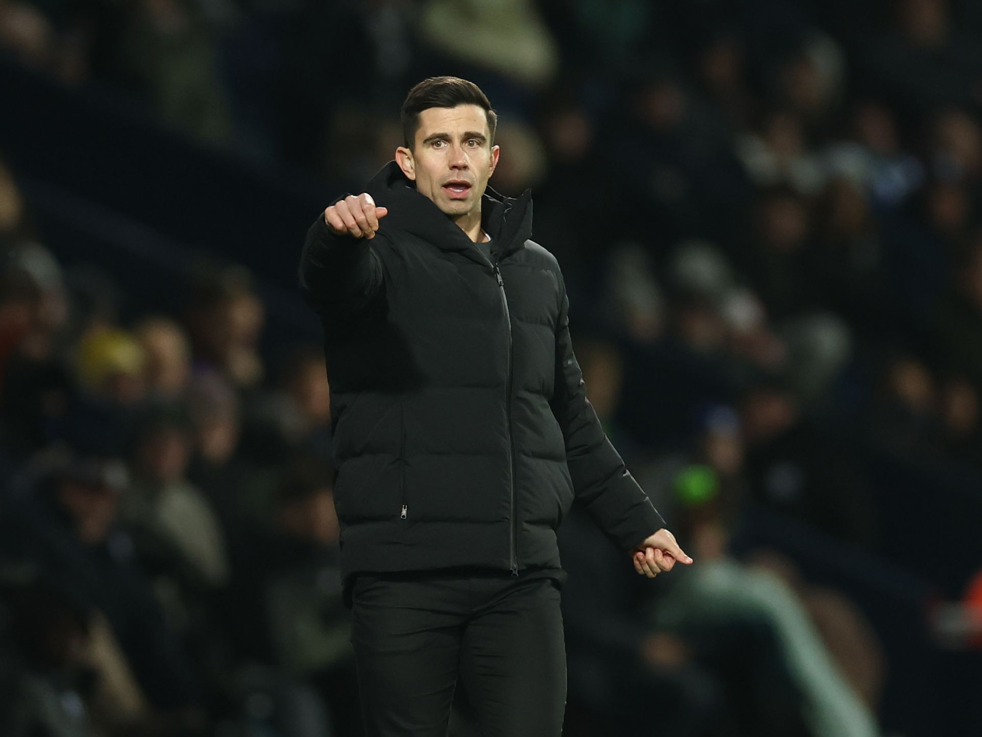 Eric Ramsay on the side of the pitch at The Hawthorns