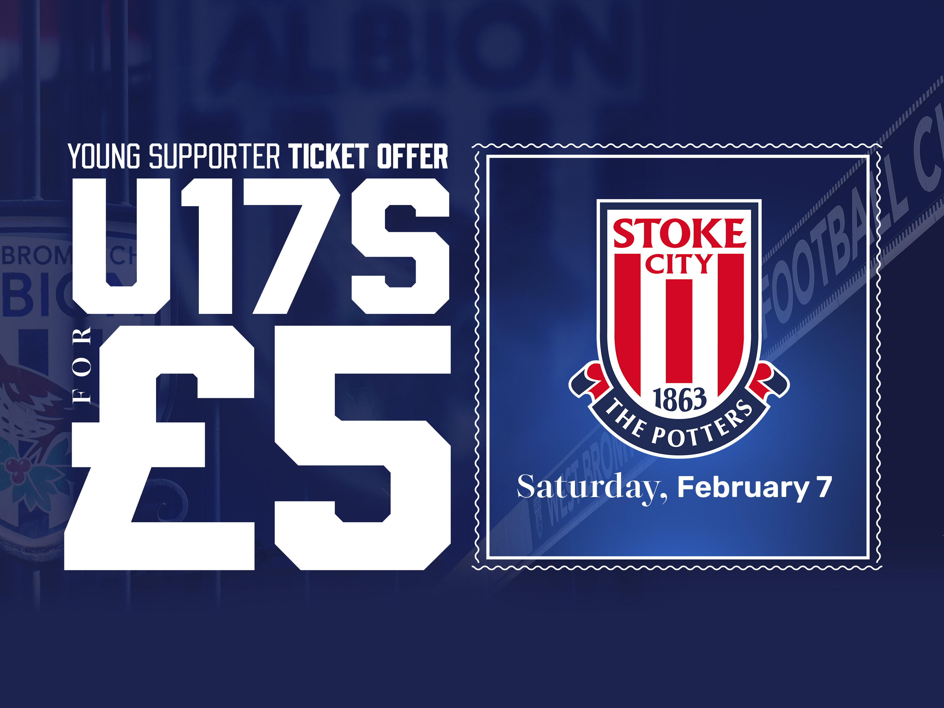 U17 ticket offer for Stoke game