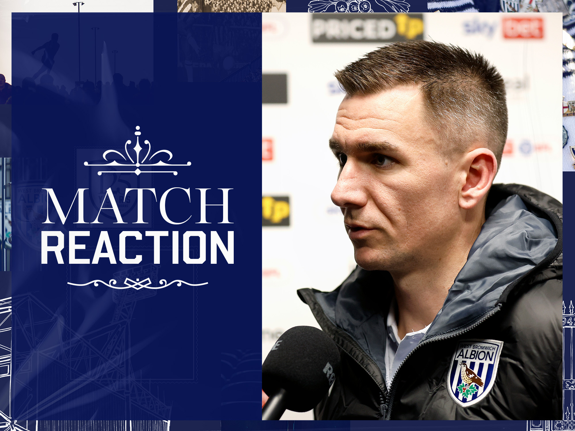 Jed Wallace is interviewed by WBA TV after the Middlesbrough game 