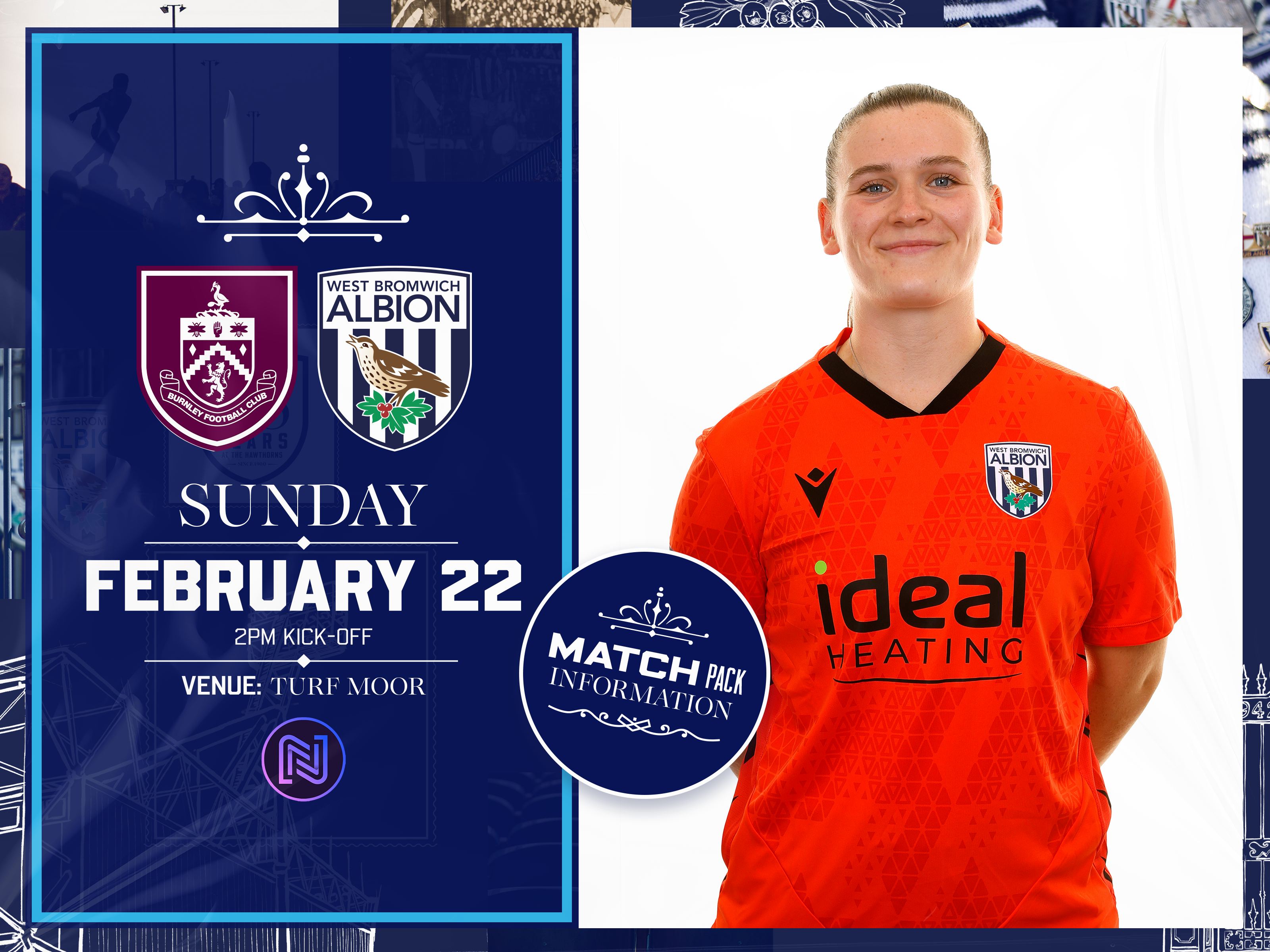Albion Women vs Burnley Match Pack.