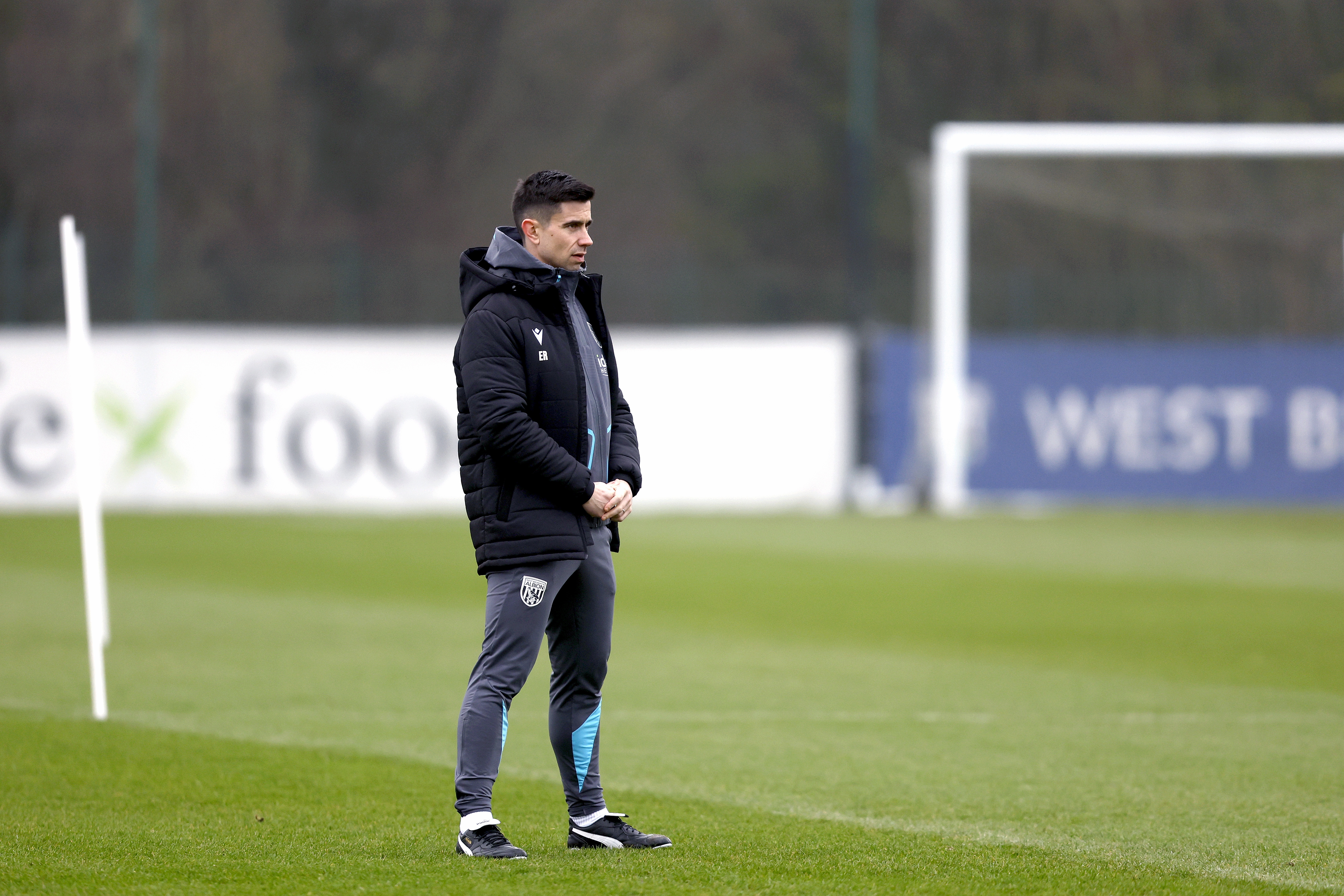 Eric Ramsay watching training 