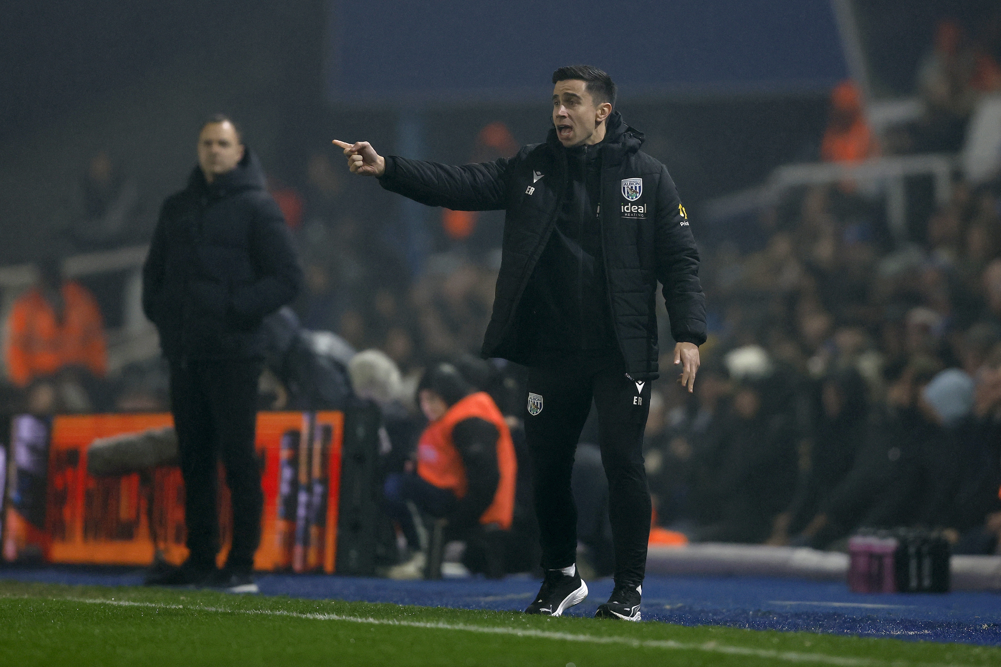 Eric Ramsay on the side of the pitch at Birmingham 