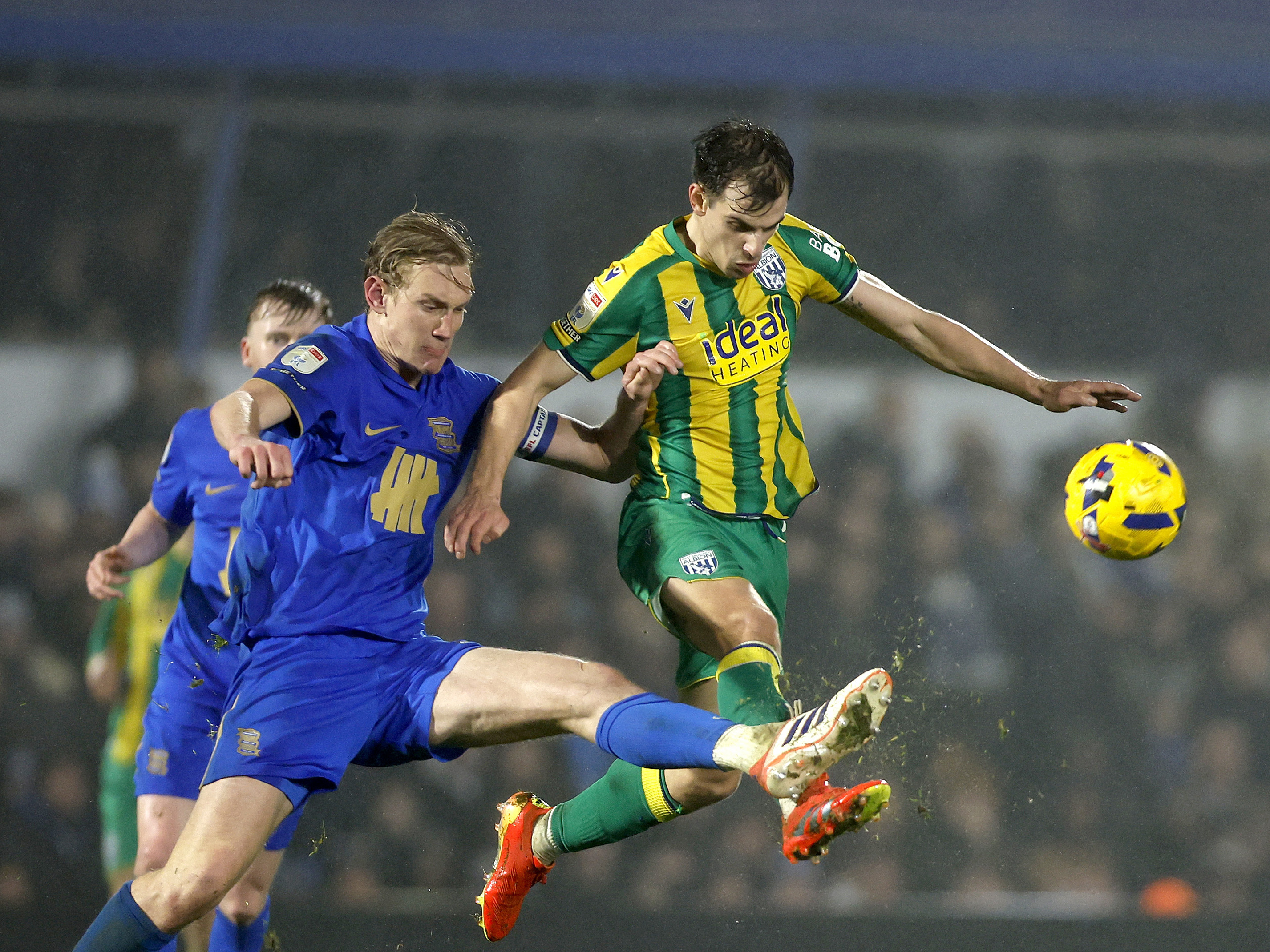 jayson Molumby on the ball against Birmingham City